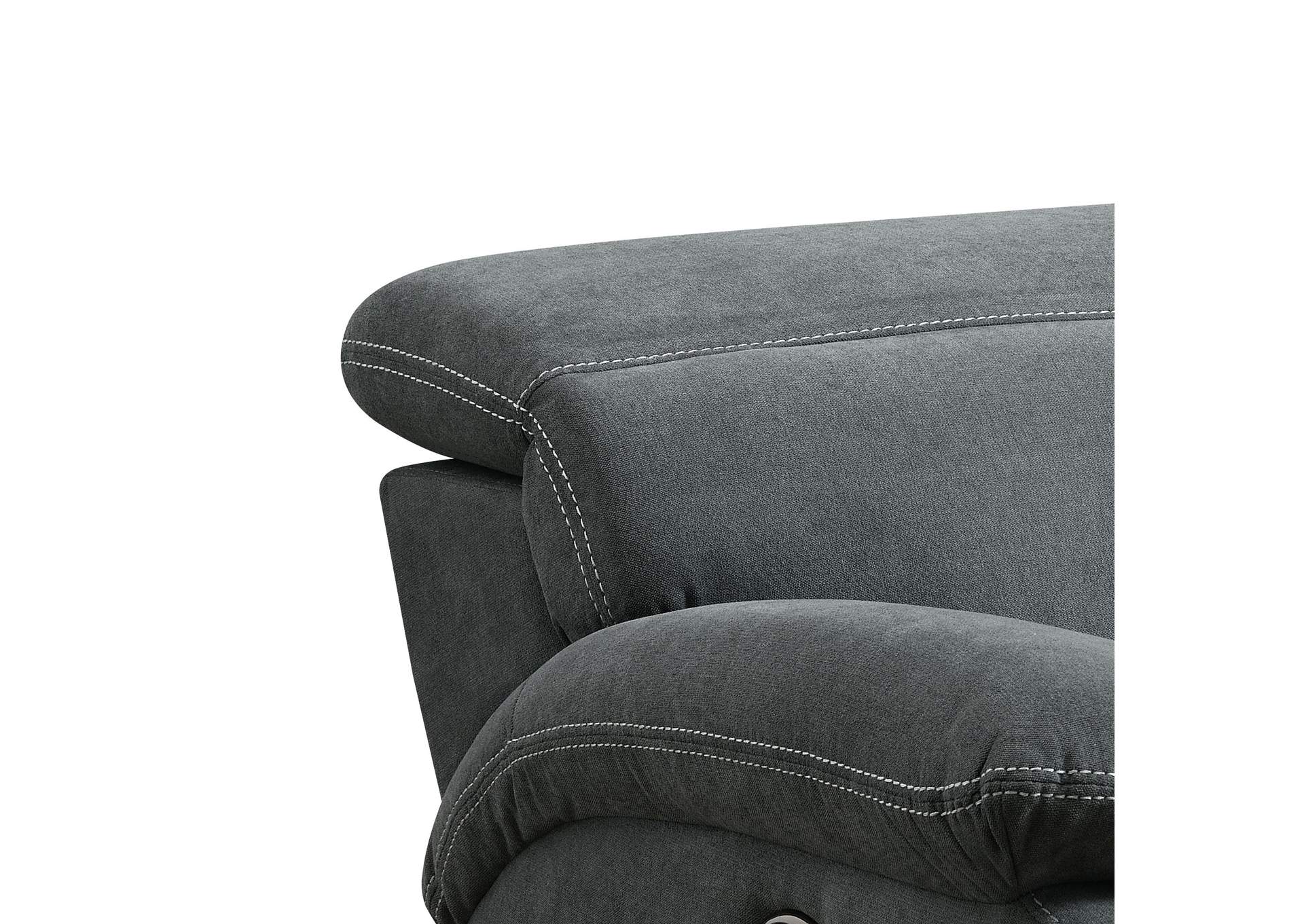 Excelsior Power Recliner In Flex Dark Grey,Elements