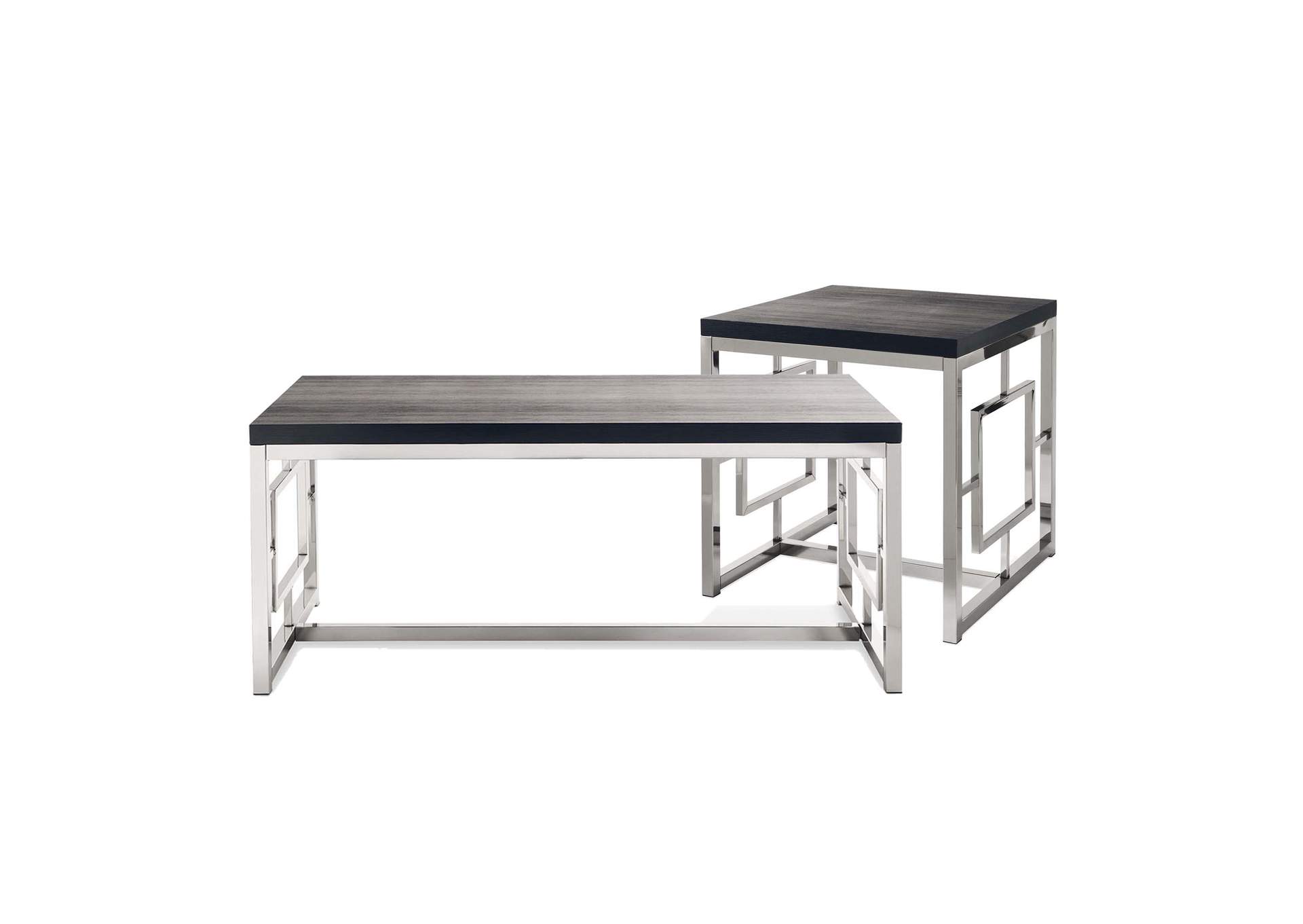 Ezra 2 Piece Occasional Table Set - Coffee Table End Table,Elements