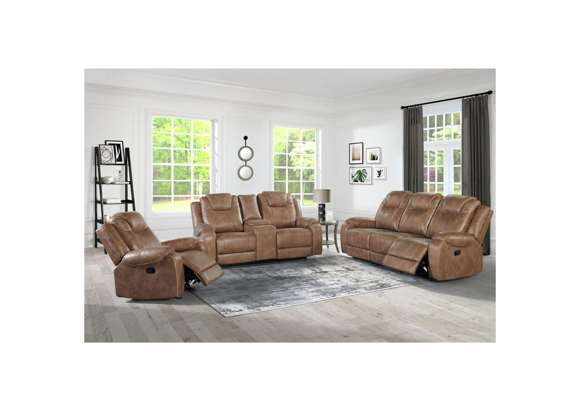Falcon Motion Loveseat With Console In Js1320With 375 Stone,Elements