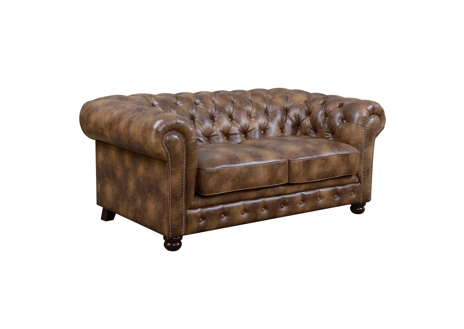 Florence 6366 Loveseat 323 - 1 Brown Pu,Elements
