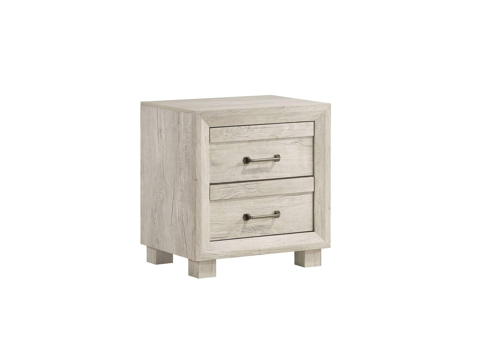 Fort Worth 2 - Drawer Nightstand With USB In White,Elements