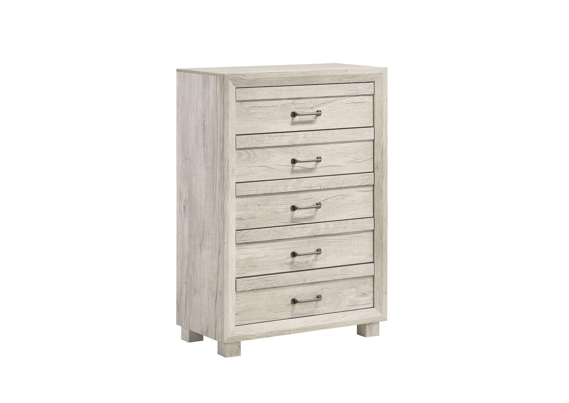 Fort Worth 5 - Drawer Chest In White,Elements