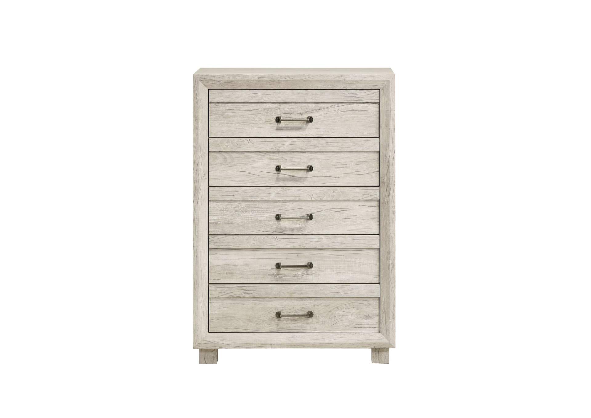 Fort Worth 5 - Drawer Chest In White,Elements