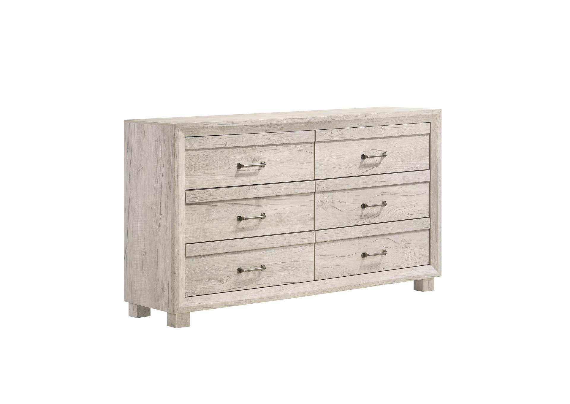 Fort Worth 6 - Drawer Dresser In White,Elements