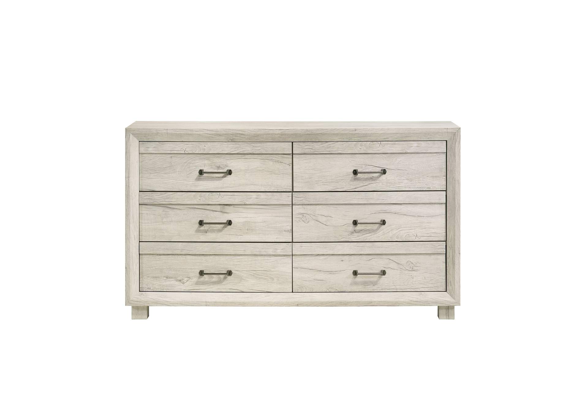 Fort Worth 6 - Drawer Dresser In White,Elements