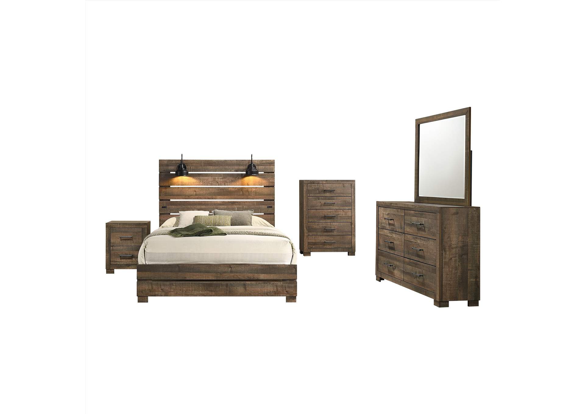 Foundry 6 - Drawer Dresser In Walnut,Elements