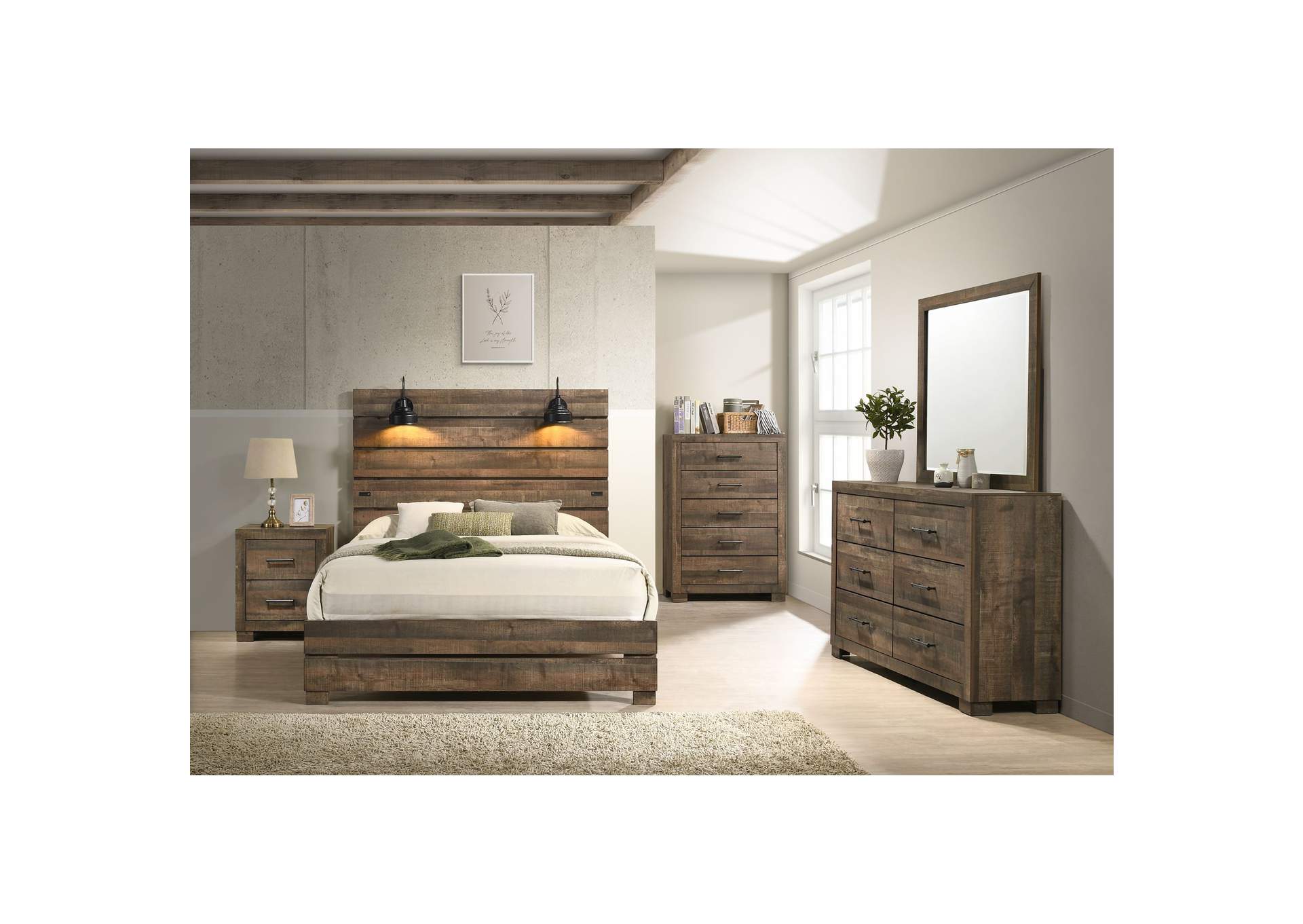 Foundry 6 - Drawer Dresser In Walnut,Elements