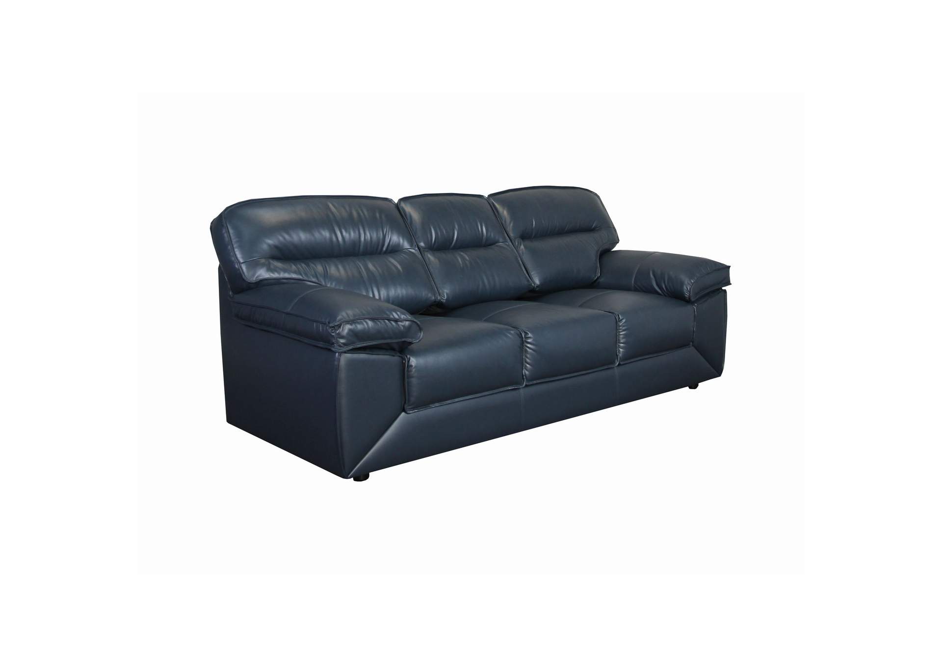 Francine Sofa In Fiero Blue Top Grain - Pvc,Elements