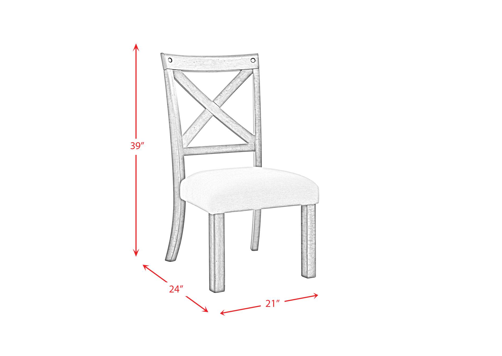 Franklin X - Back Wooden S Chair 2 Per Pack,Elements