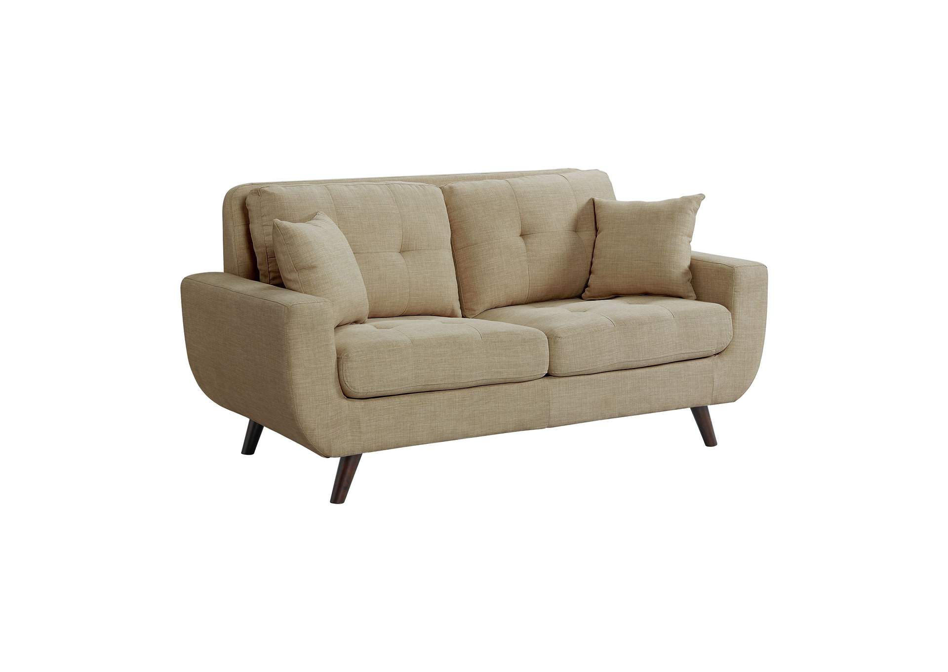 Freeport Loveseat With 2 Pillows In Heirloom Camel,Elements