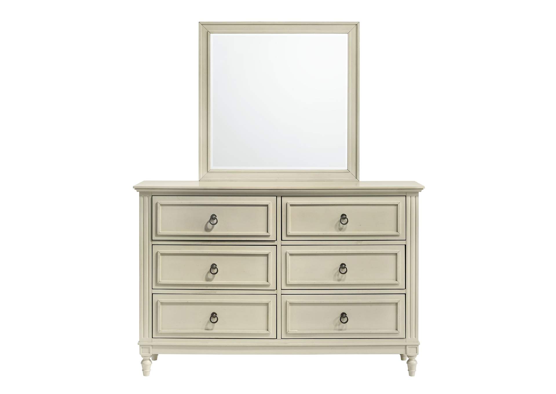 Gianna 6 - Drawer Dresser And Mirror Set,Elements