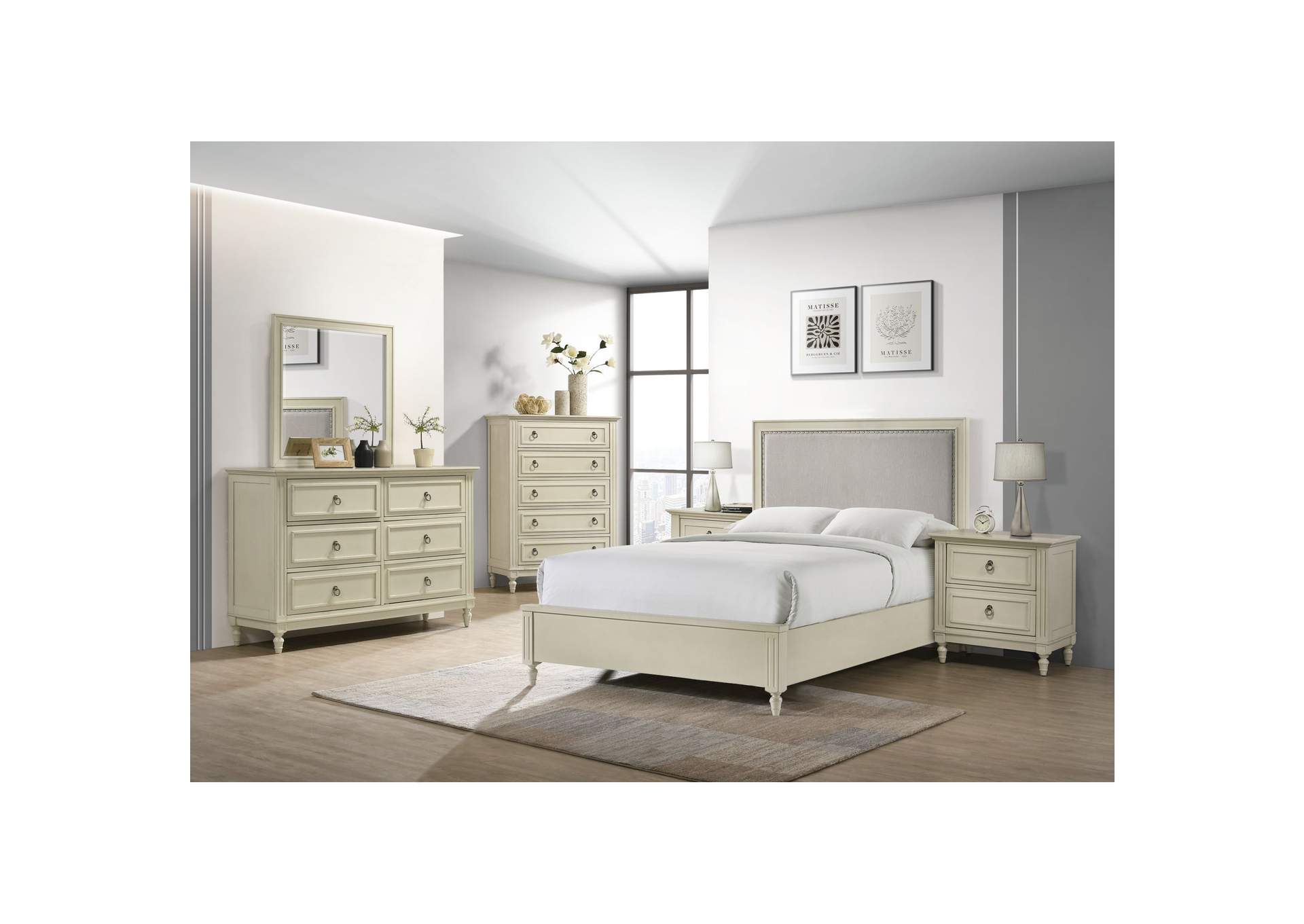 Gianna Youth Full Bed White,Elements