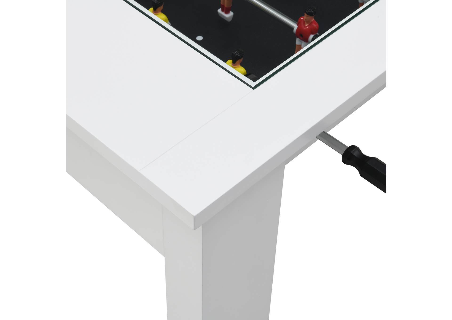 Giga Foosball Table Ssg - 110601 White Foosball Table,Elements