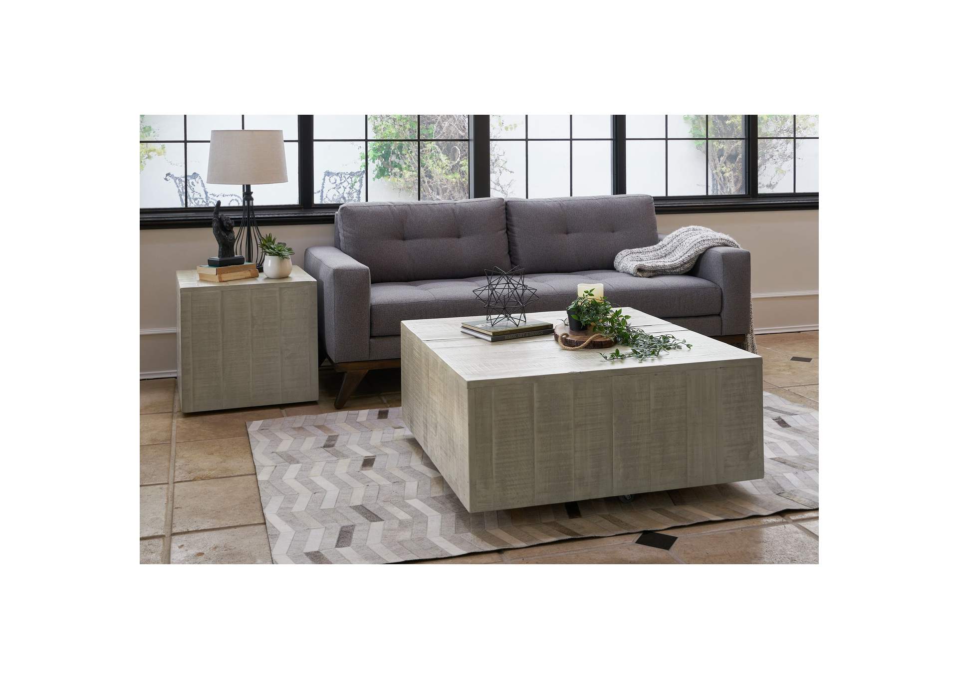 Goodman Square Coffee Table In Natural,Elements