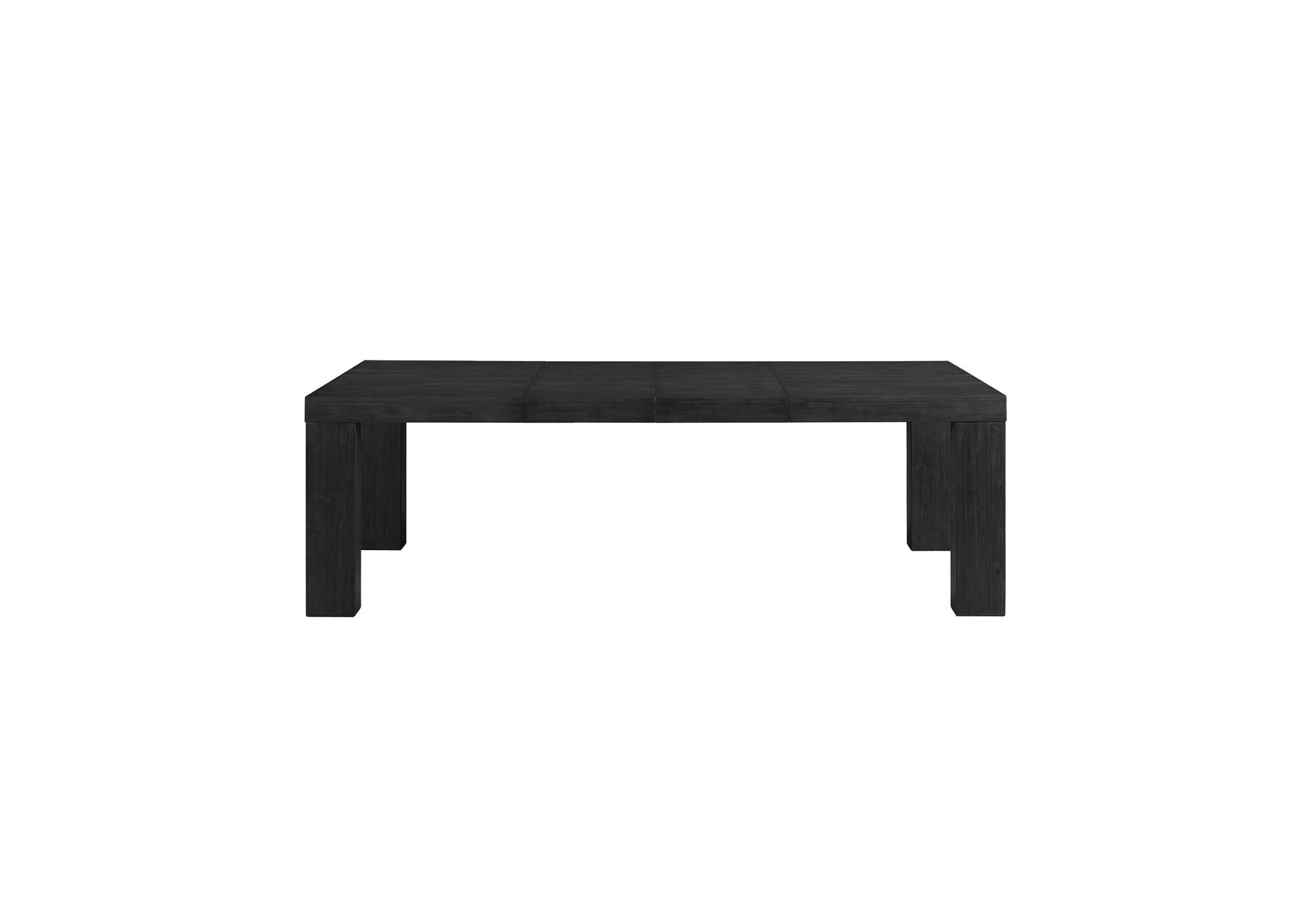 Grady 7 Piece Dining Set In Black - Table Six Slat Back Chairs,Elements