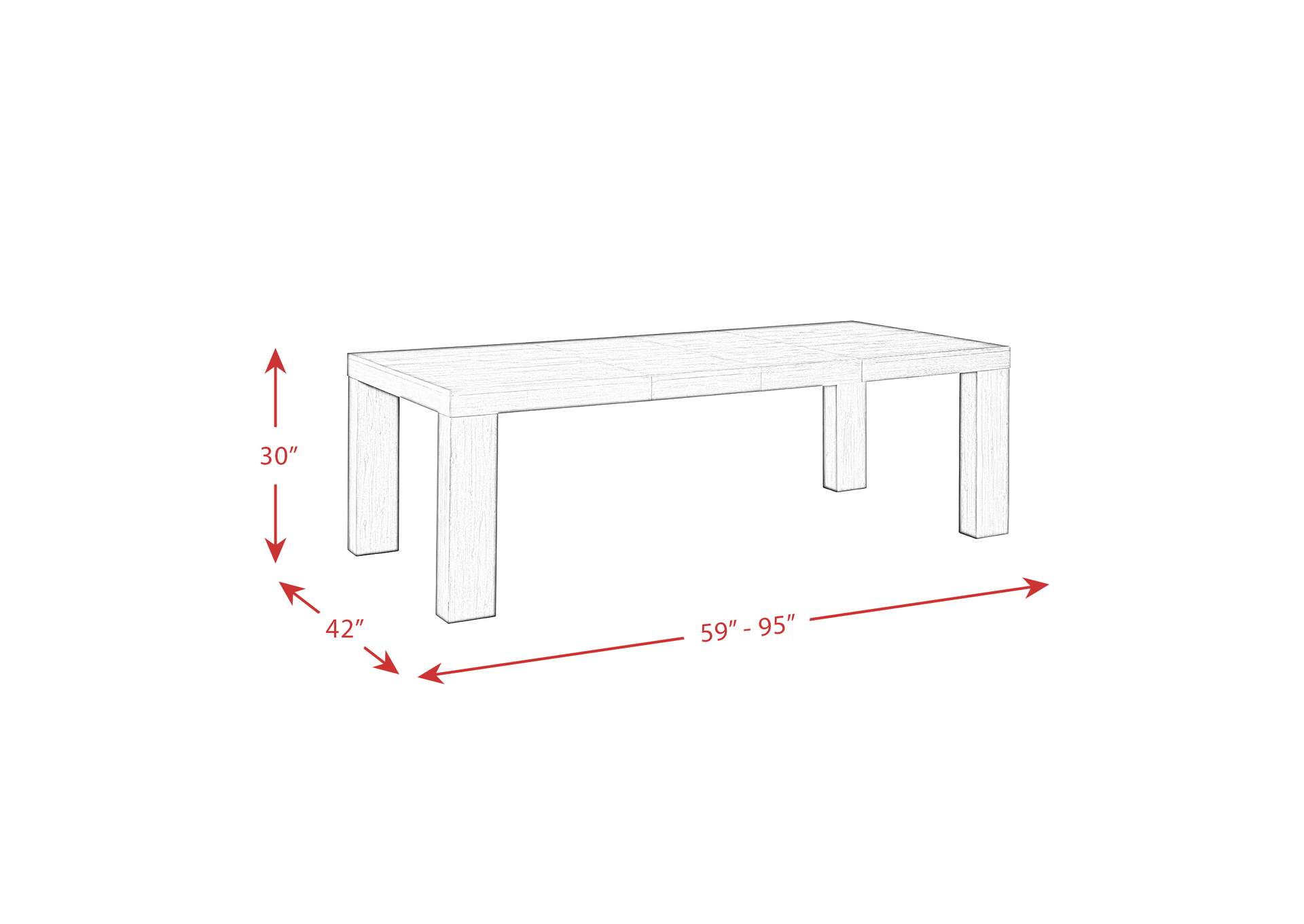 Grady 7 Piece Dining Set In Black - Table Six Slat Back Chairs,Elements