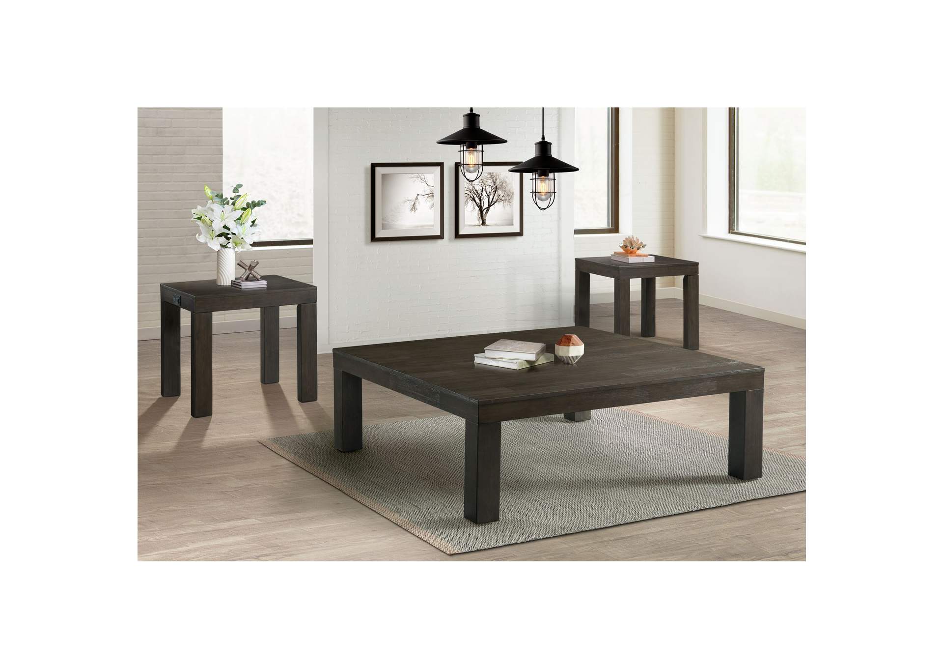 Grady Square Coffee Table With Caster,Elements