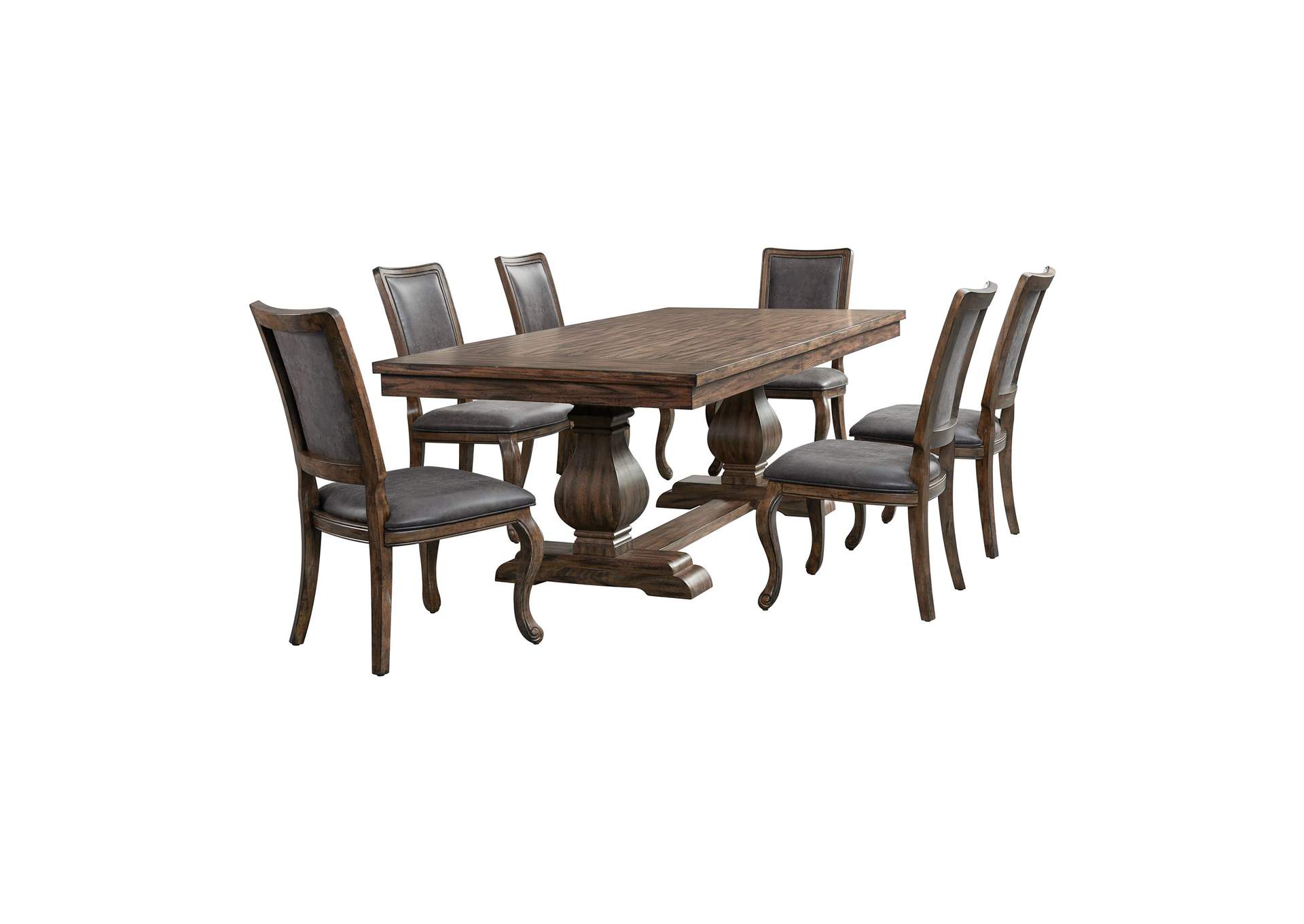 Gramercy 7 Piece Dining Set - Table And Six Chairs,Elements