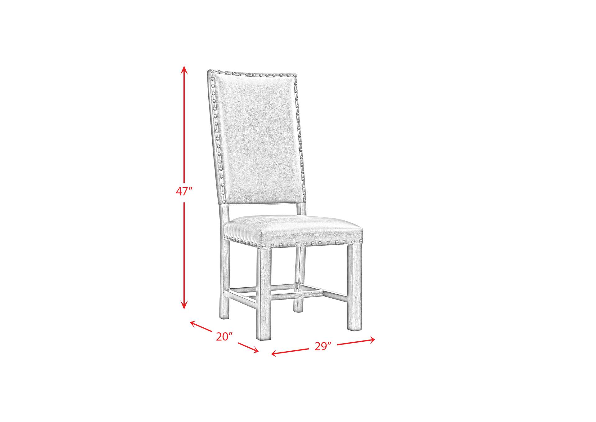 Gramercy 7 Piece Dining Set - Table And Six Tall Back Chairs,Elements