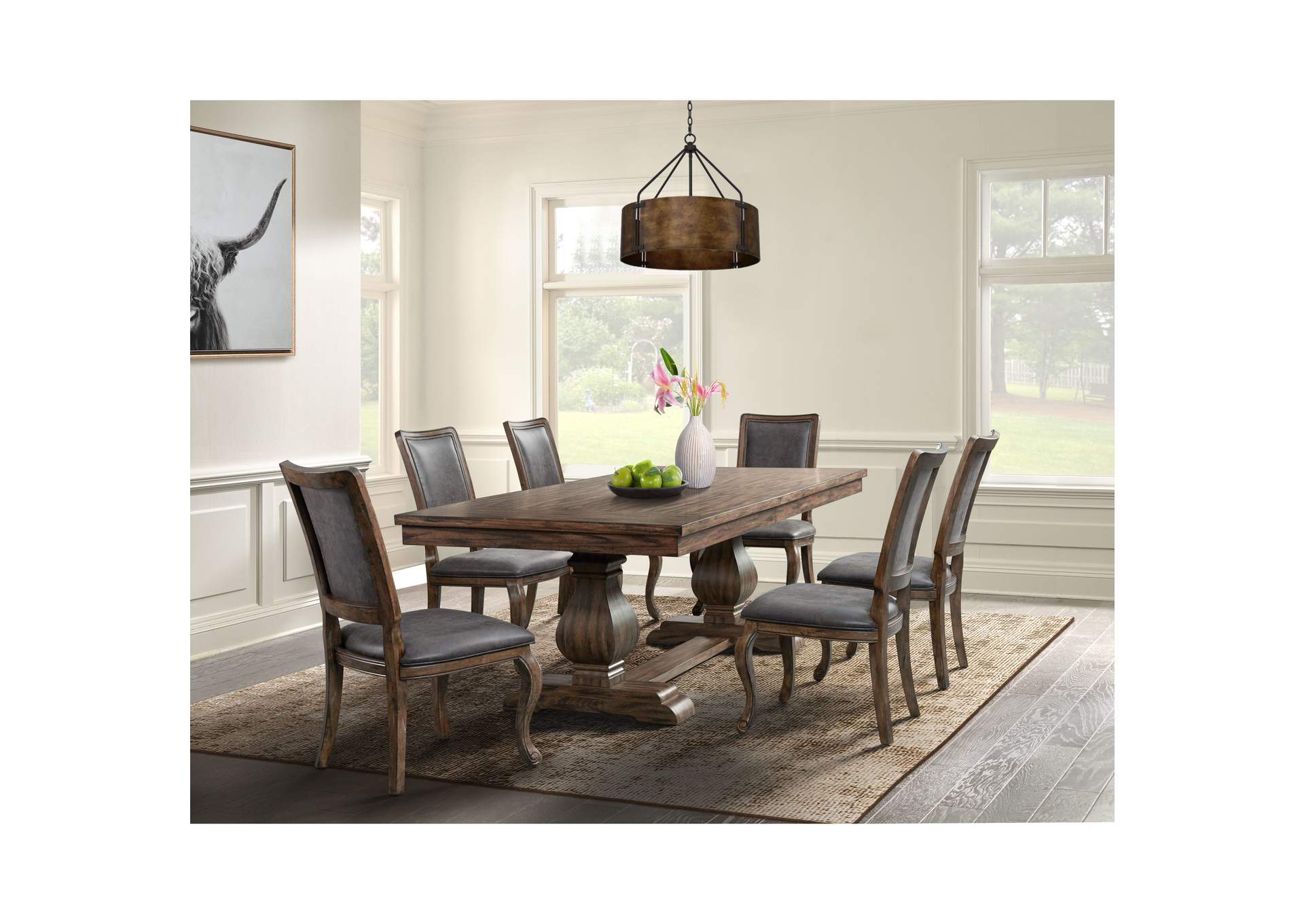 Gramercy 7 Piece Dining Set - Table And Six Chairs,Elements