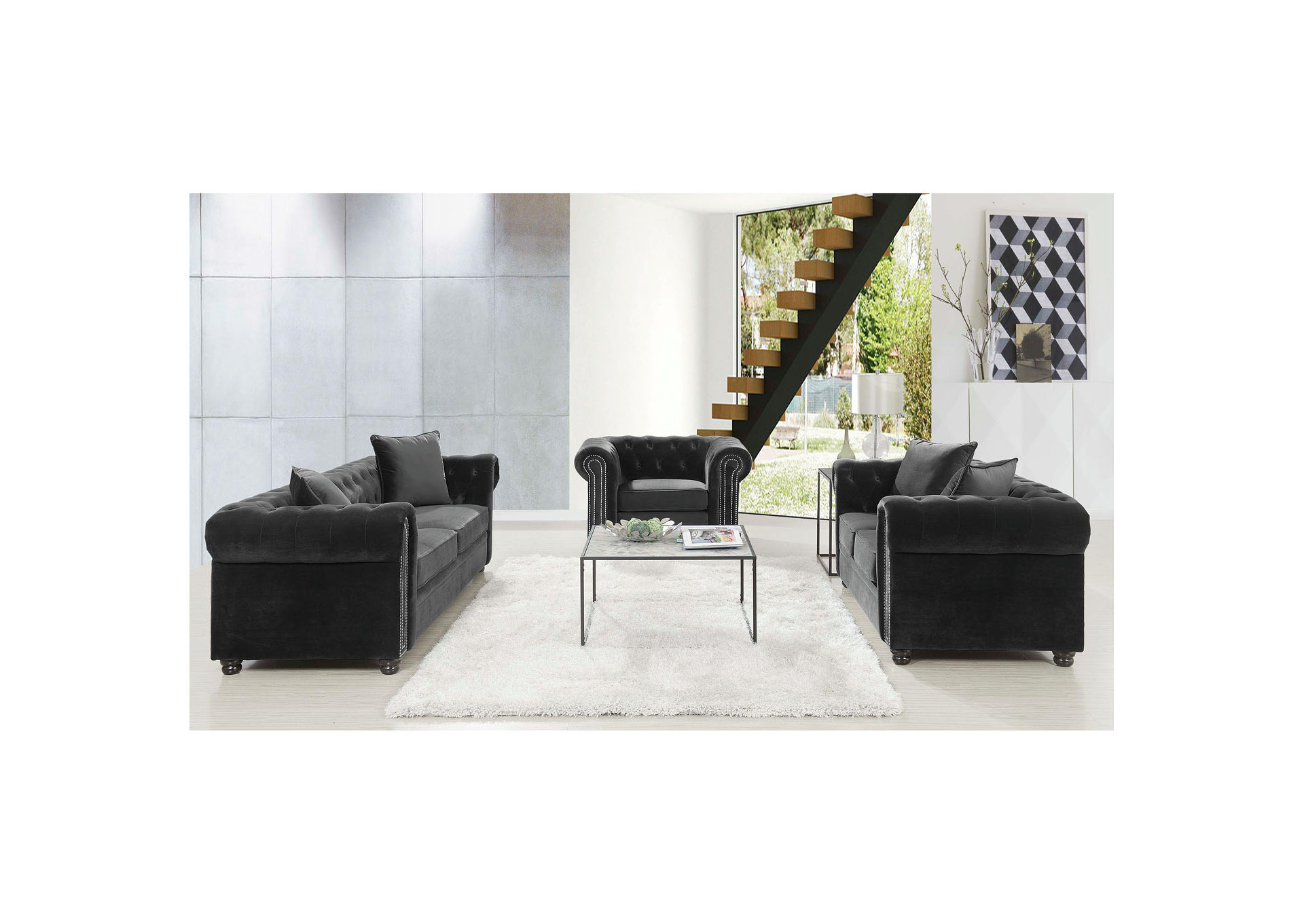 Greenwich 3 Piece Sofa Set,Elements