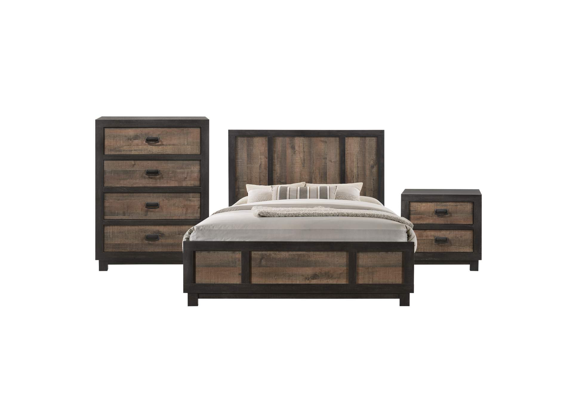 Harlington Full Panel 3 Piece Bedroom Set,Elements