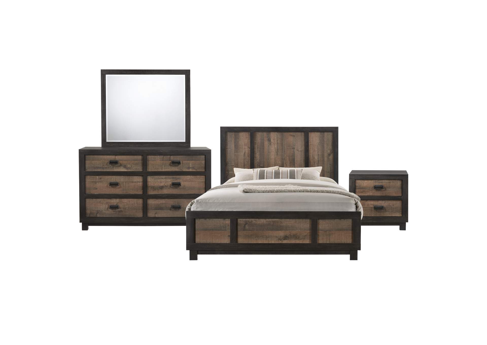 Harlington Full Panel 4 Piece Bedroom Set,Elements