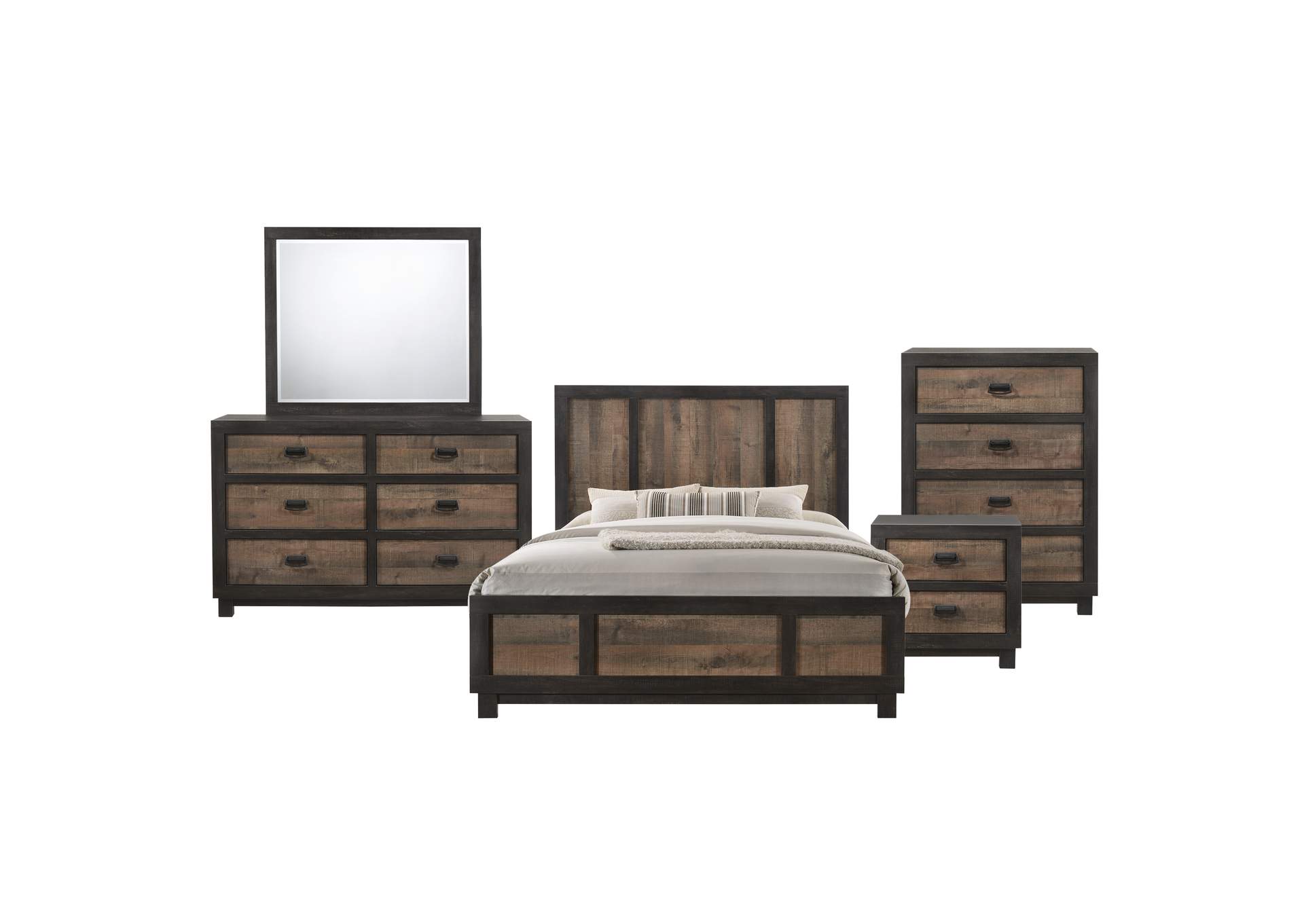 Harlington Full Panel 5 Piece Bedroom Set,Elements