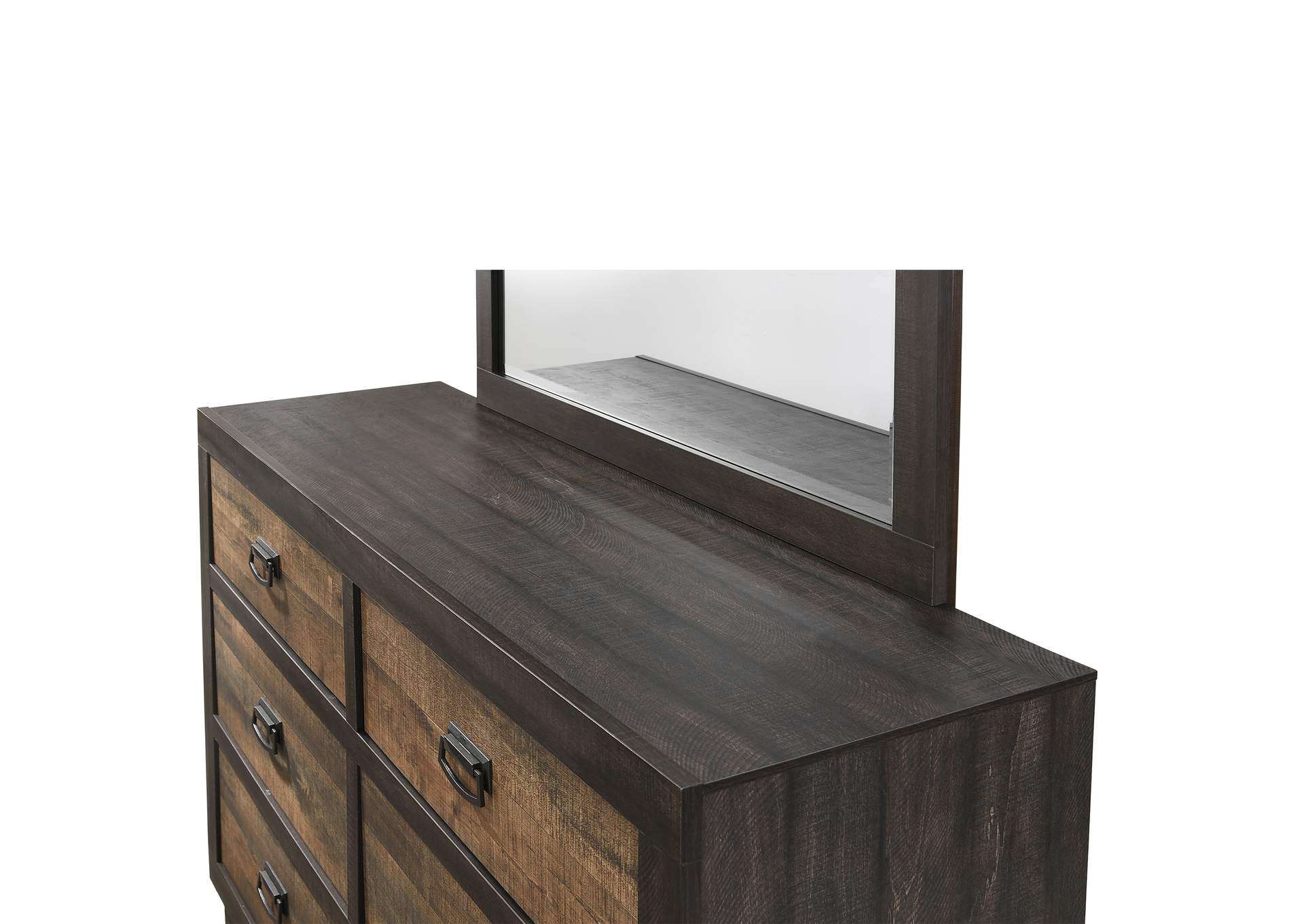 Harlington 6 - Drawer Dresser With Mirror Set,Elements