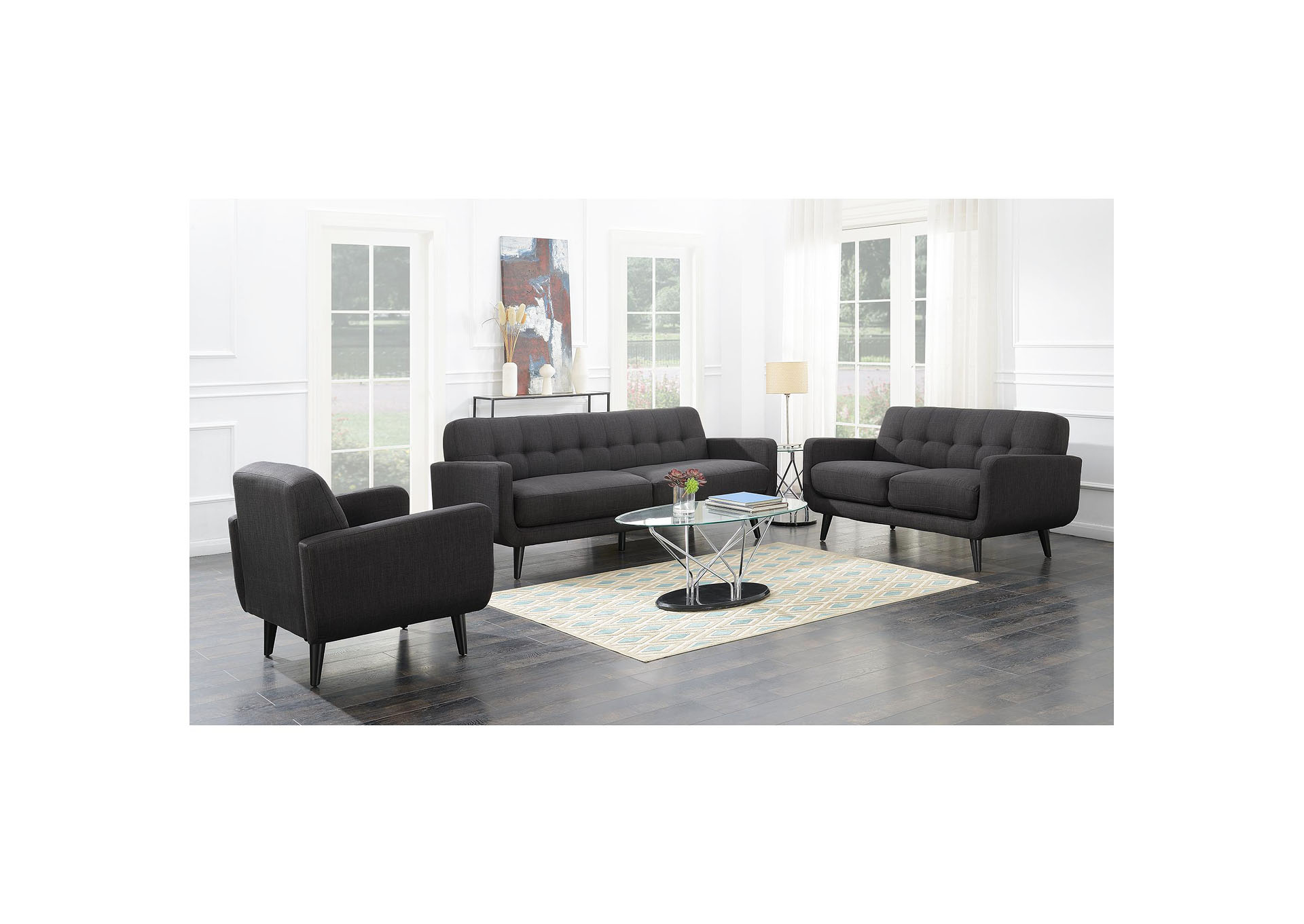 Hadley 4480 Kd Chair Heirloom Charcoal,Elements