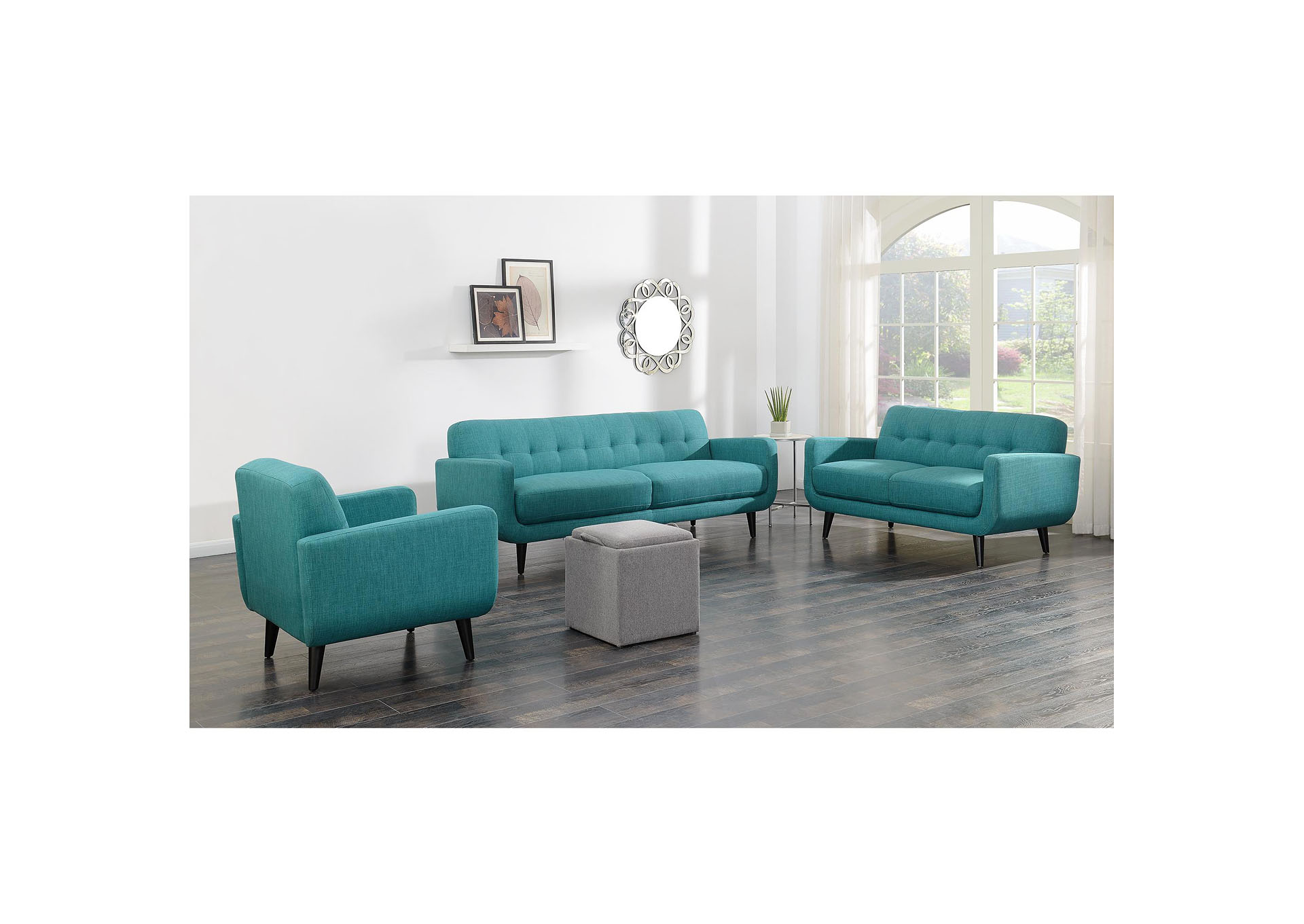 Hadley 4480 Kd Chair Heirloom Teal,Elements