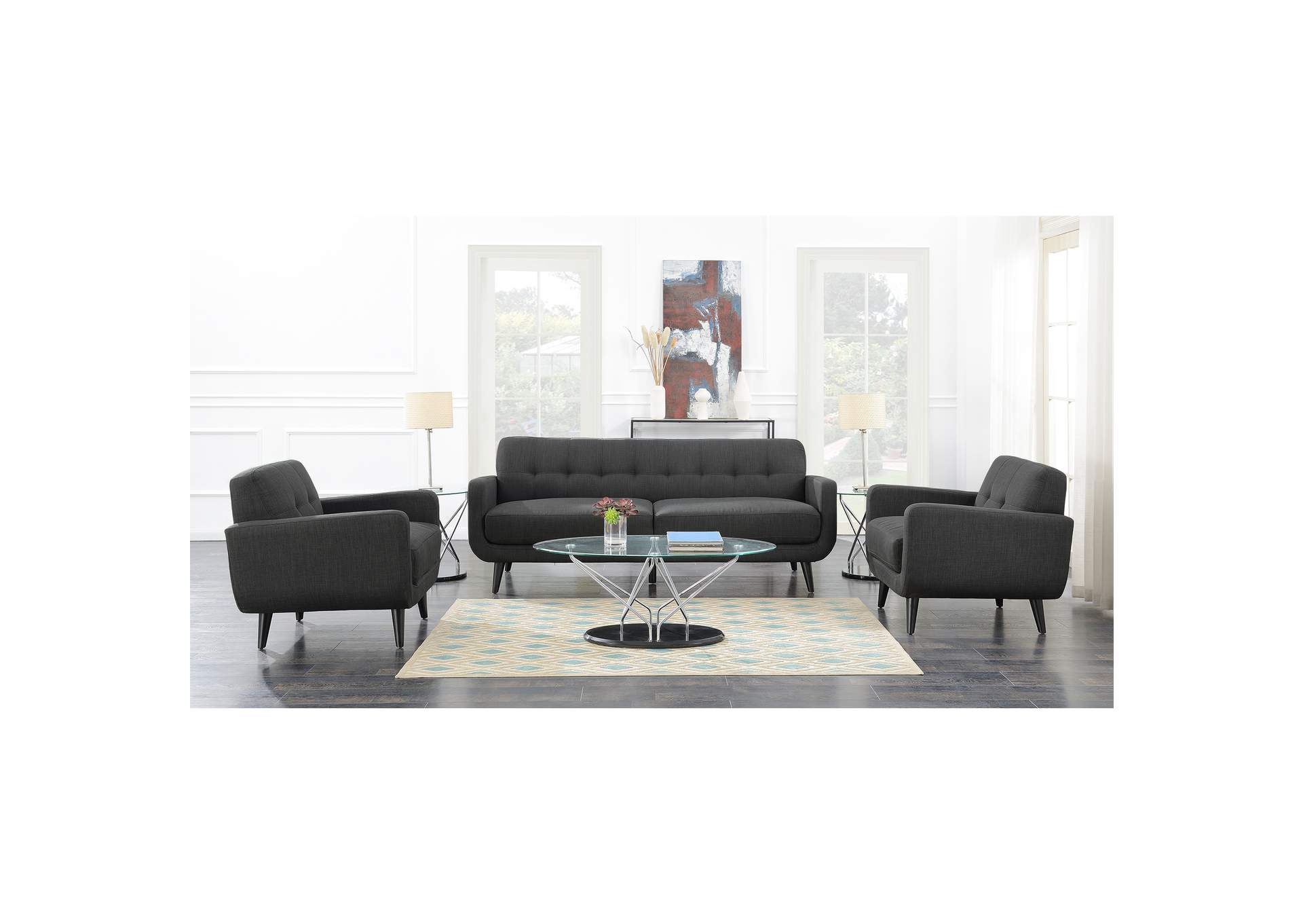 Hadley 4480 K - D Sofa Heirloom Charcoal No Pillow,Elements