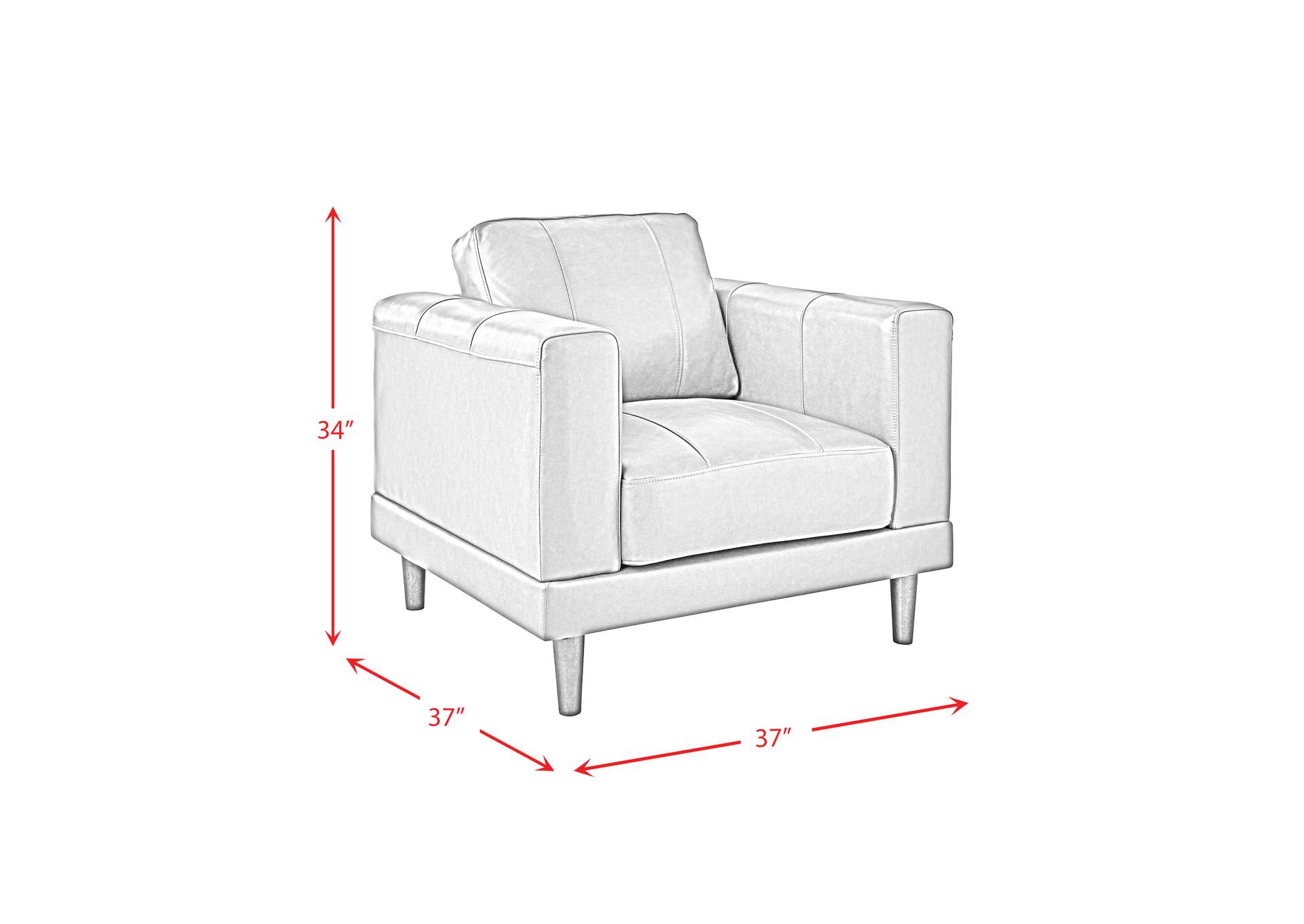 Hampton Chair In Fiero Charcoal Top Grain - Pvc,Elements