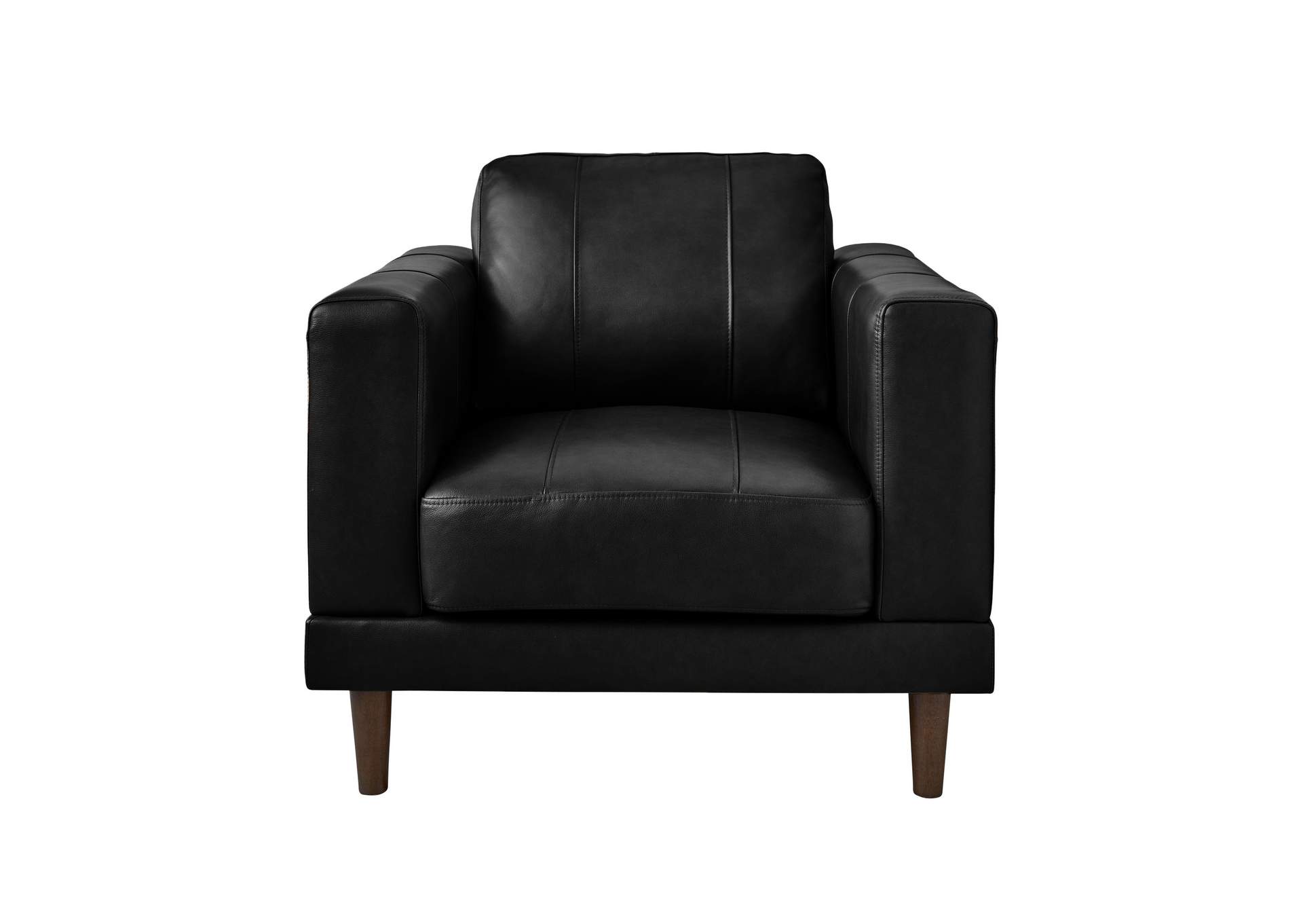 Hampton Chair In Fiero Charcoal Top Grain - Pvc,Elements