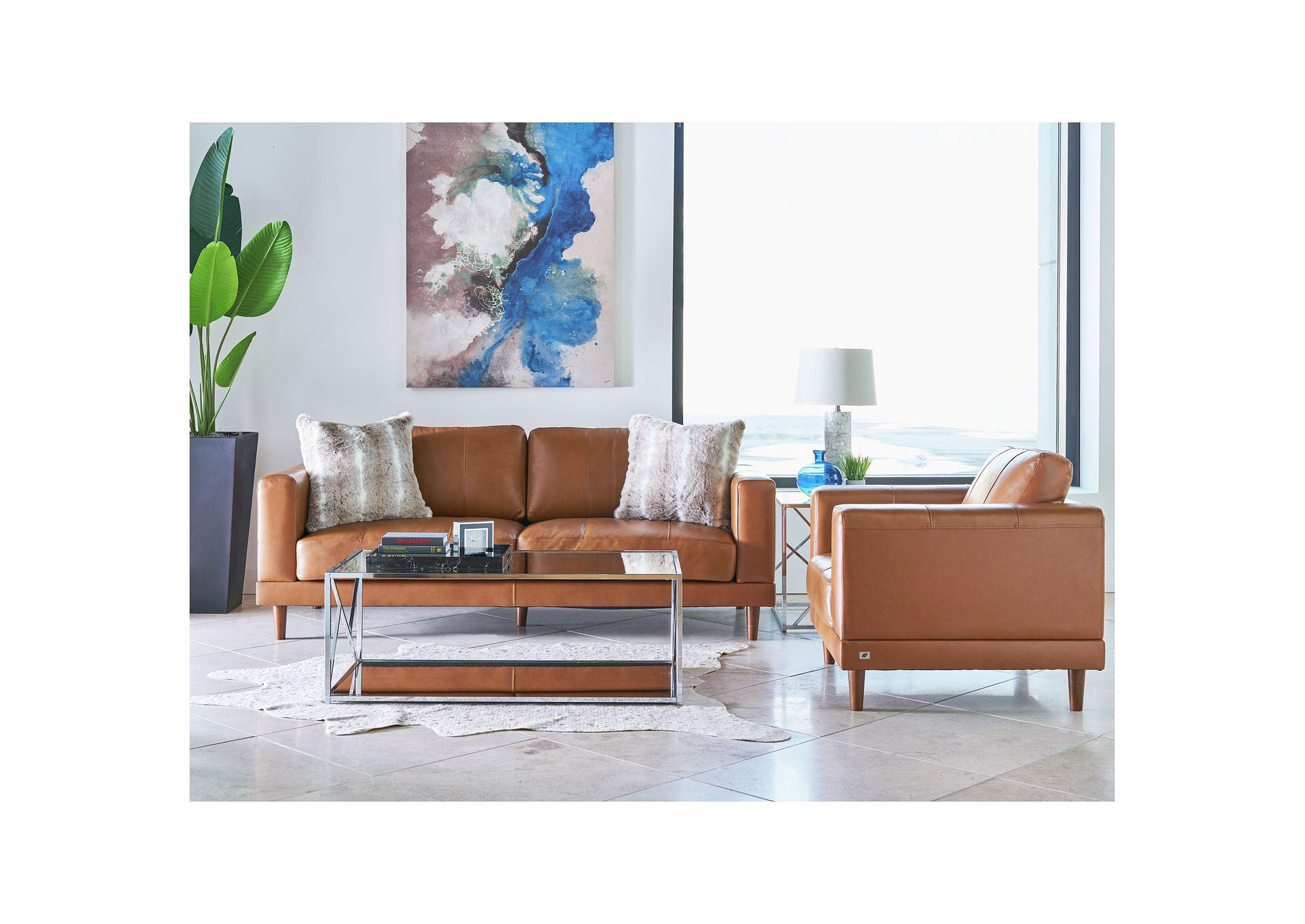 Hampton Chair In Fiero Tan Top Grain - Pvc,Elements