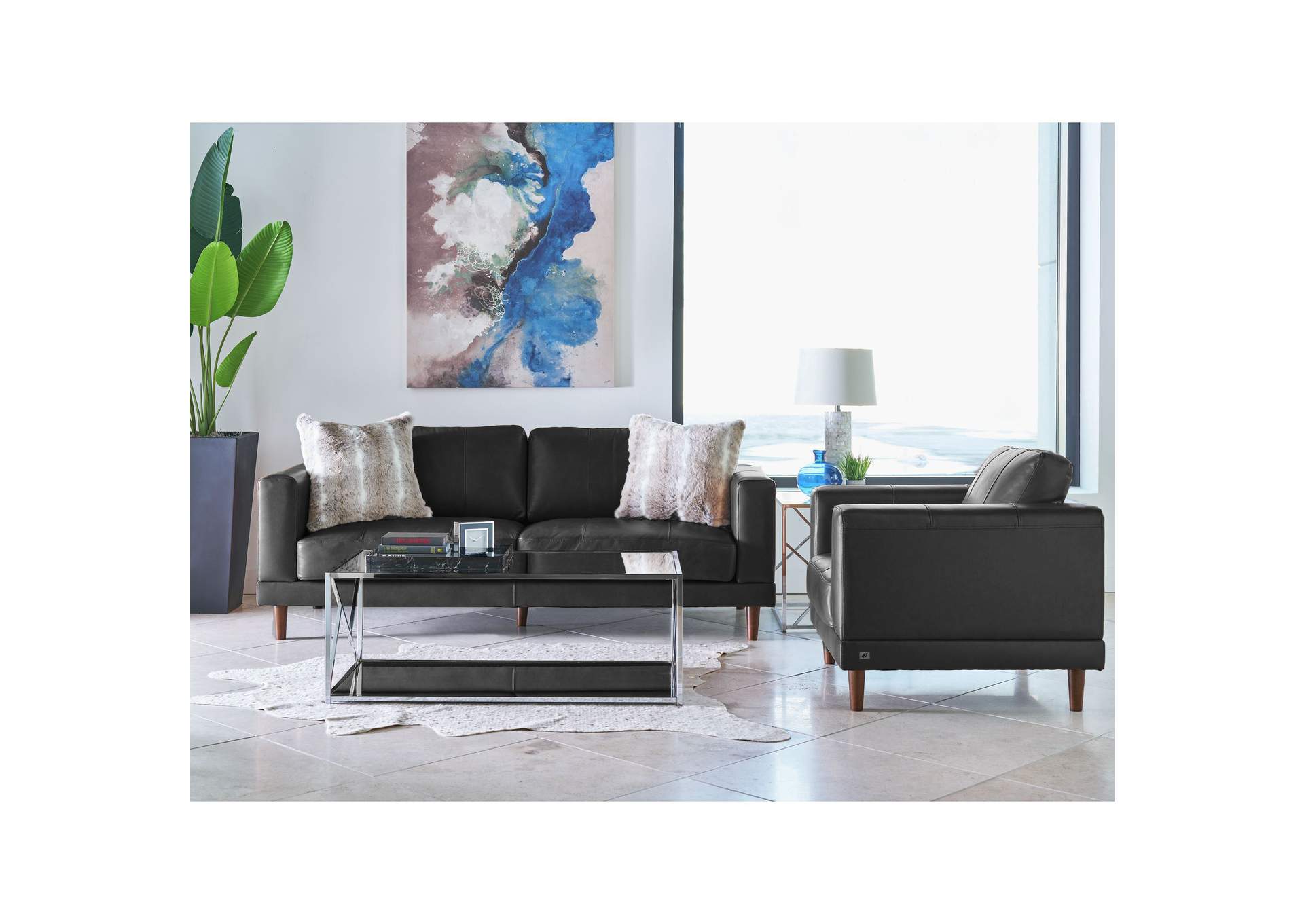 Hampton 2 Piece Set In Fiero Charcoal,Elements