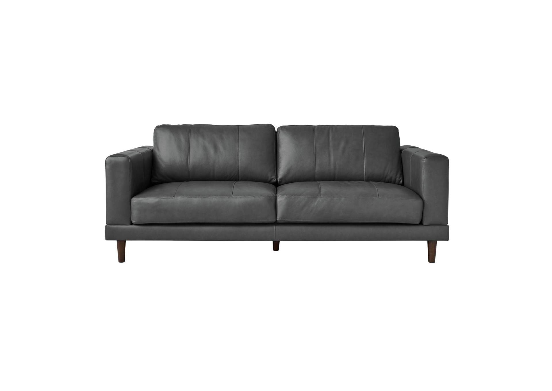 Hampton Sofa In Fiero Charcoal Top Grain - Pvc,Elements