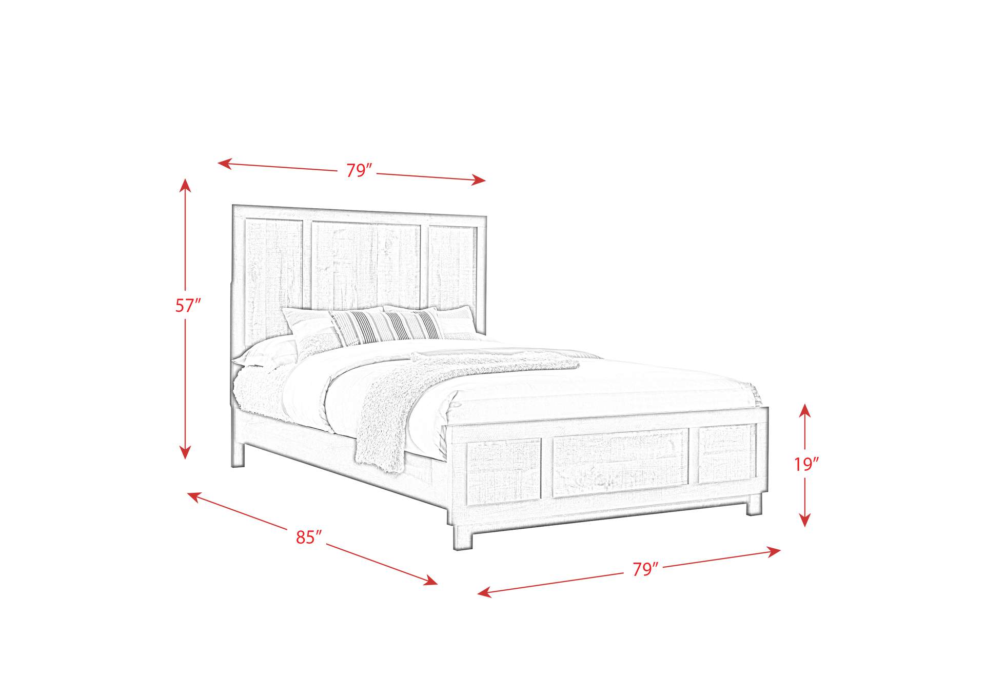 Harlington King Panel Bed,Elements