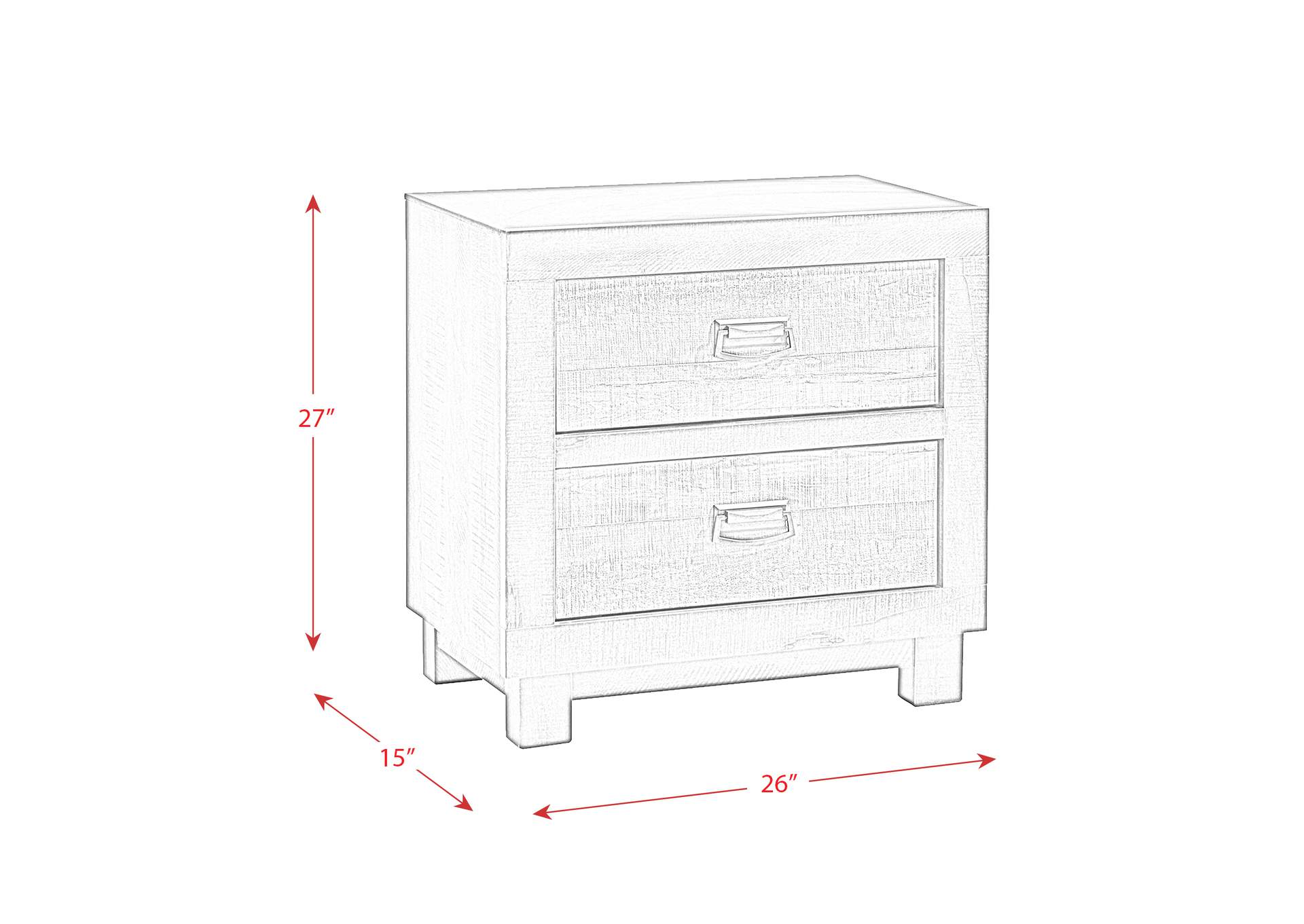 Harlington Nightstand,Elements