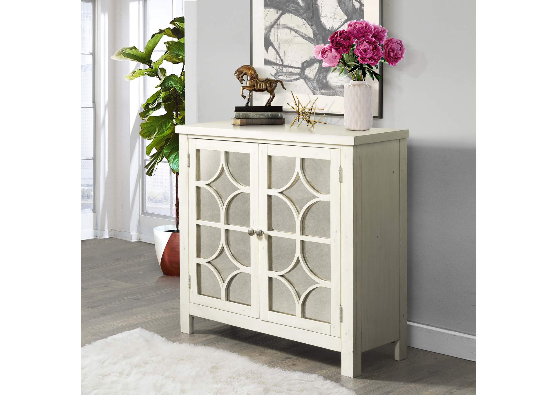 Harris Accent Chest Antique White,Elements