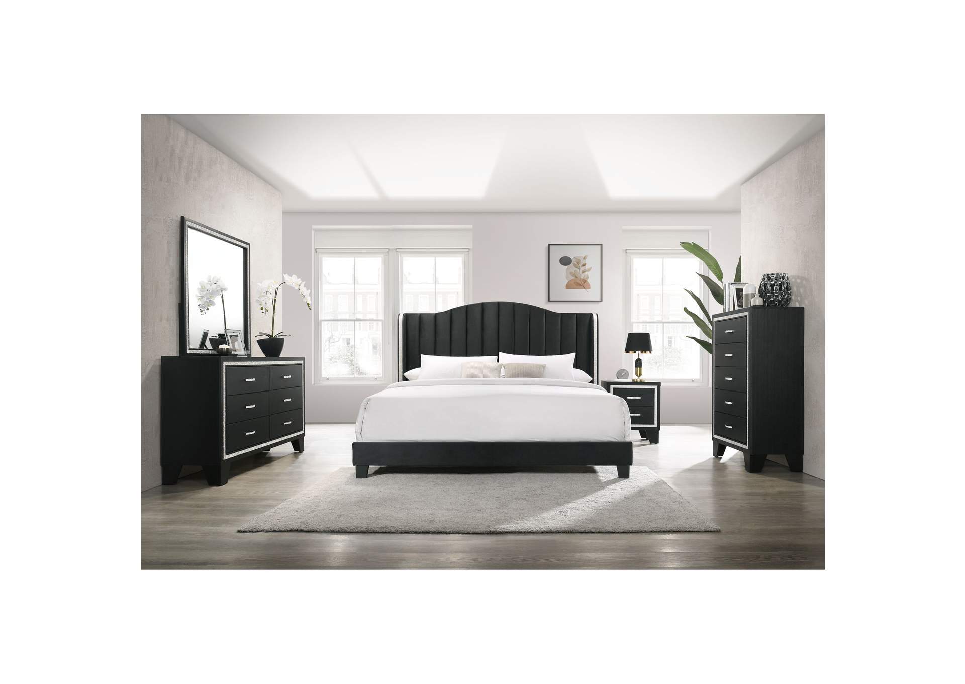 Helanie 5 - Drawer Chest In Black,Elements