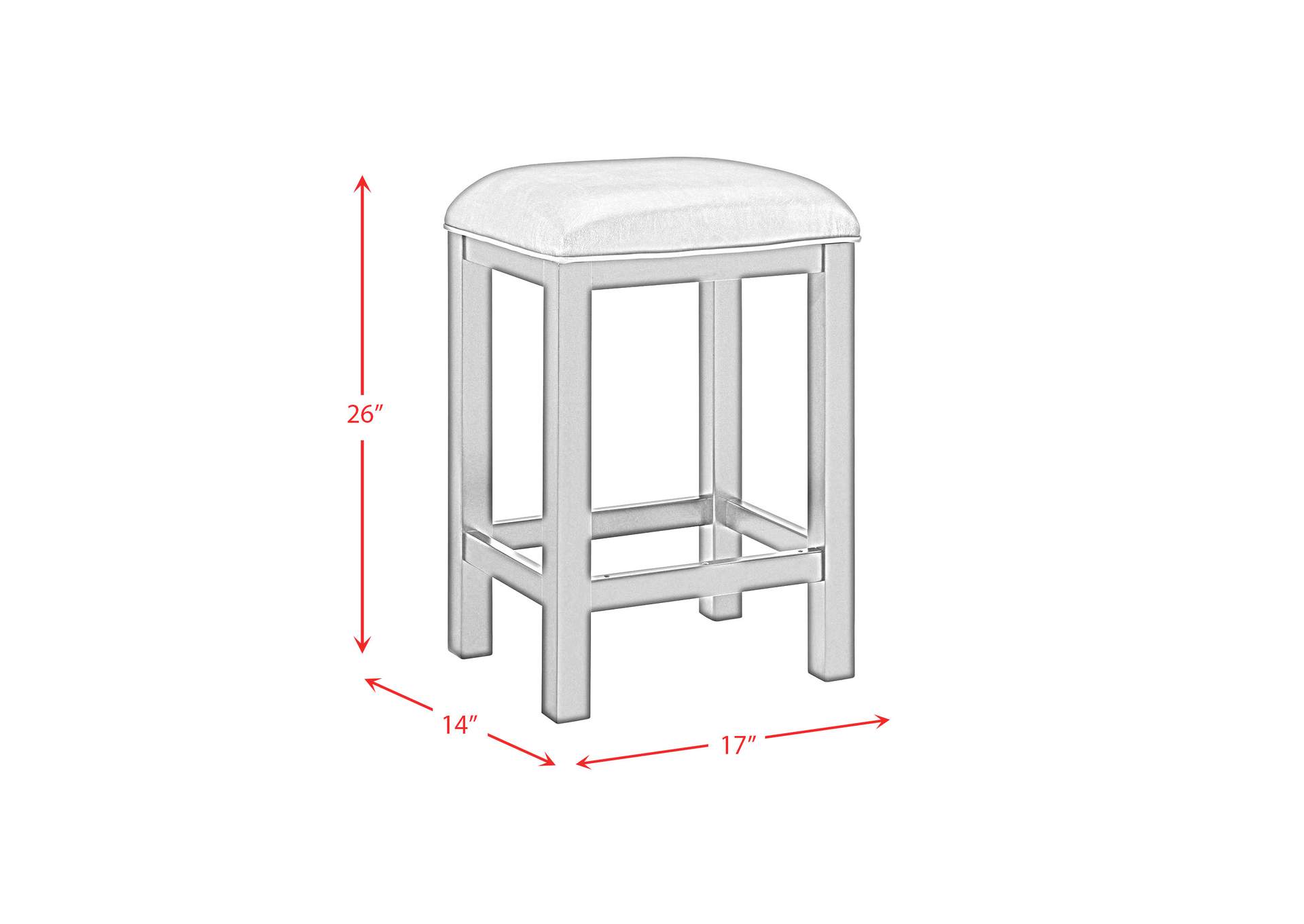 Hilson 5 Piece Counter Height Dining Set In Grey - Table Four Chairs,Elements