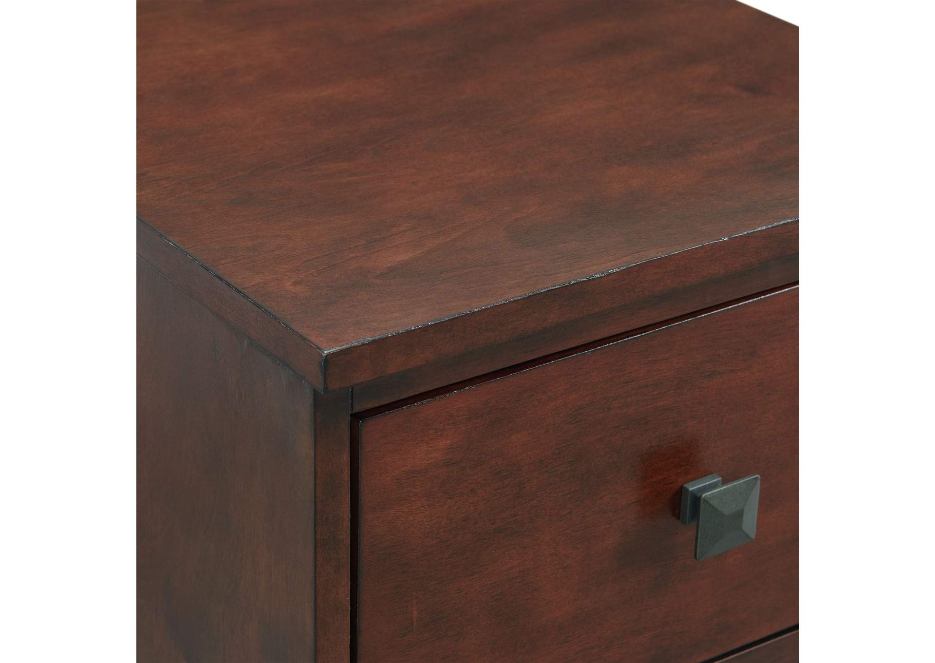 Holly Side Table With Power Port USB In Espresso 3A,Elements