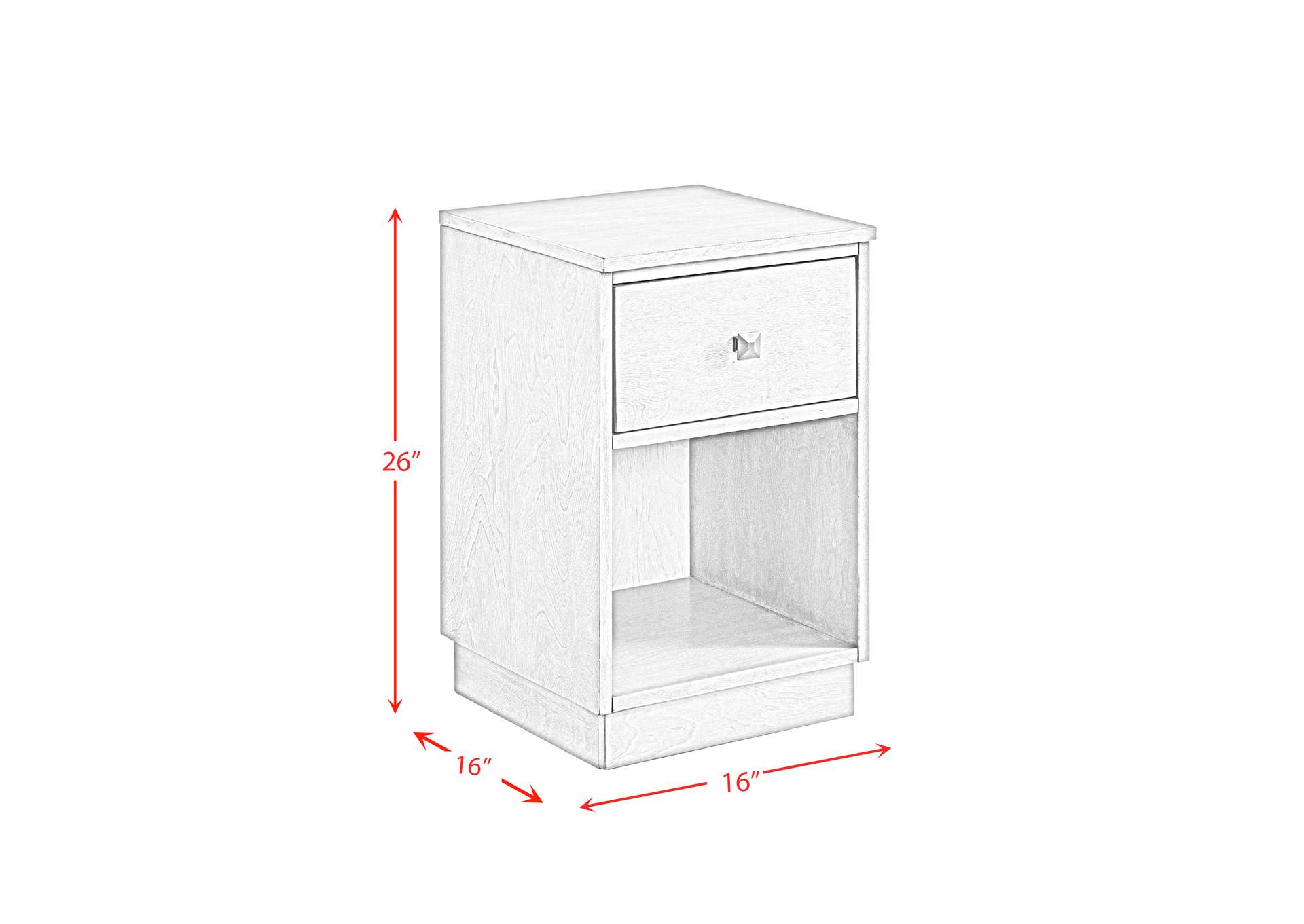 Holly Side Table With Power Port USB In Espresso 3A,Elements