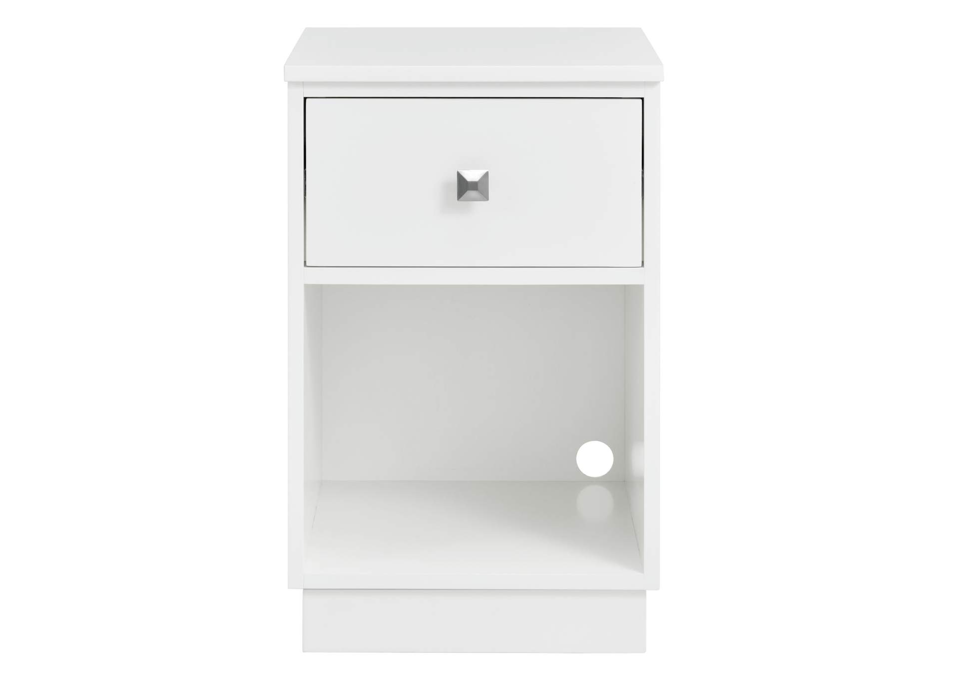 Holly Side Table With Power Port USB In White 3A,Elements