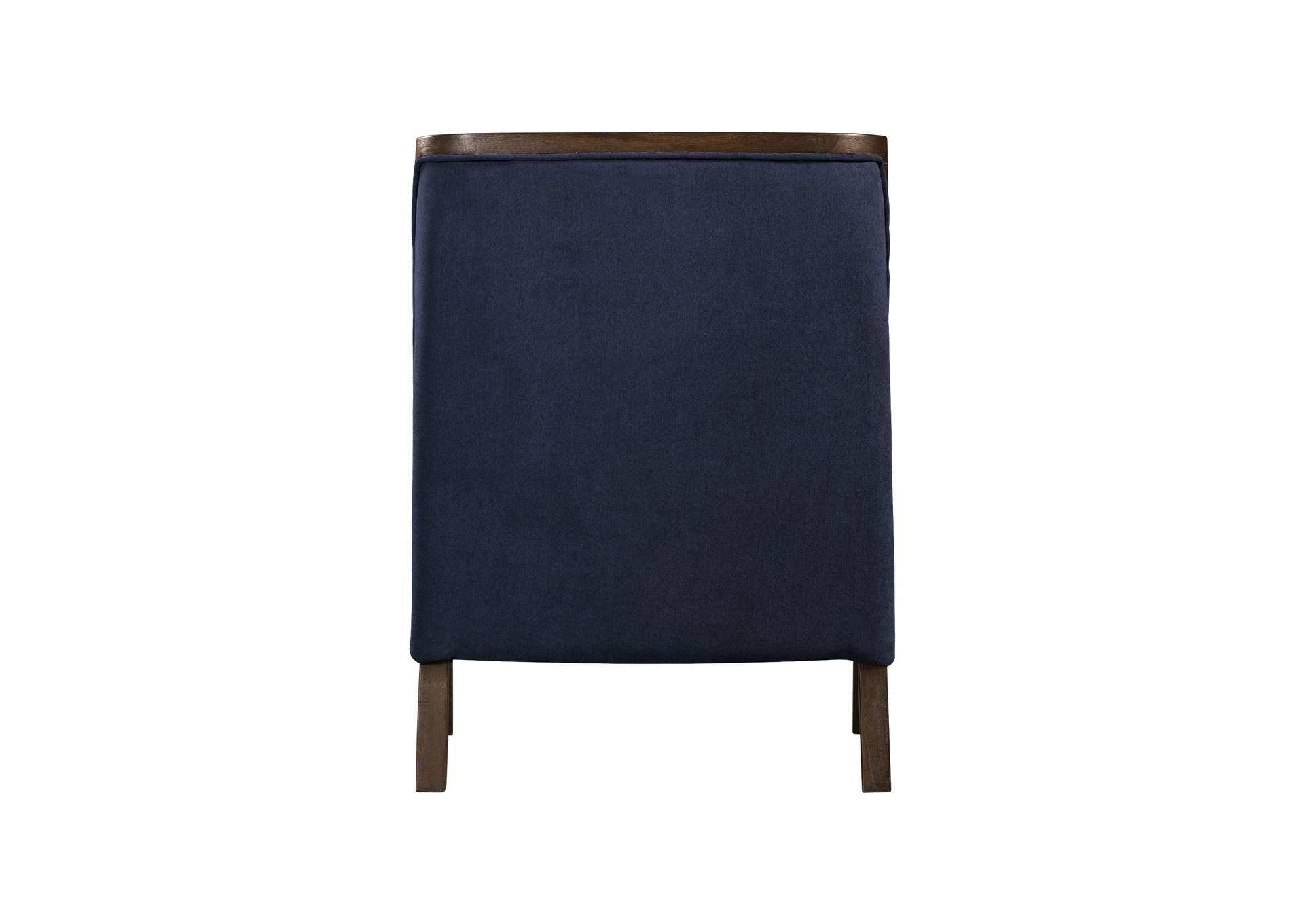Hopkins Chair With Brown Arm In Columbia Navy,Elements