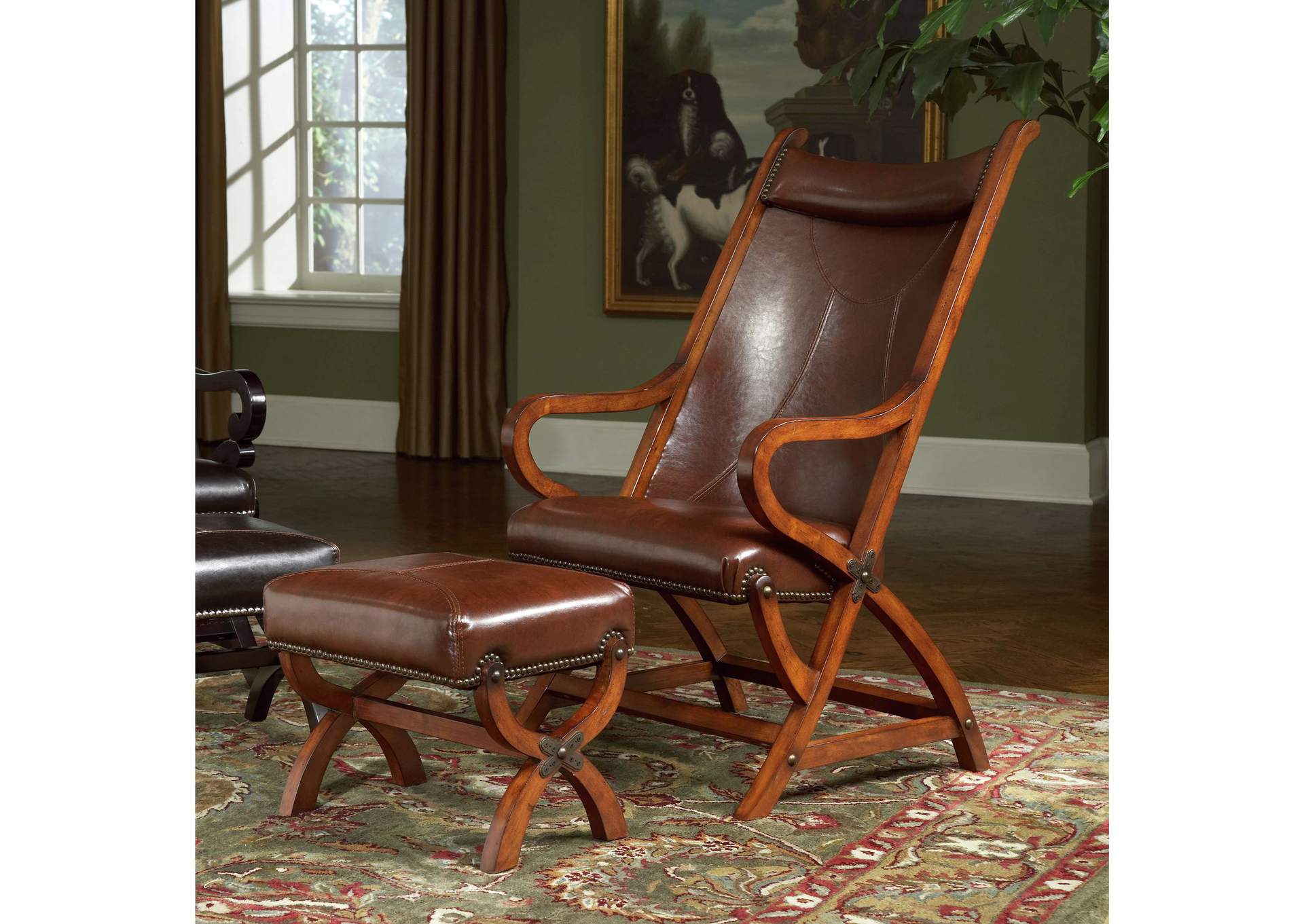 L731A Hunter - Chair Ottoman - Tobacco,Elements