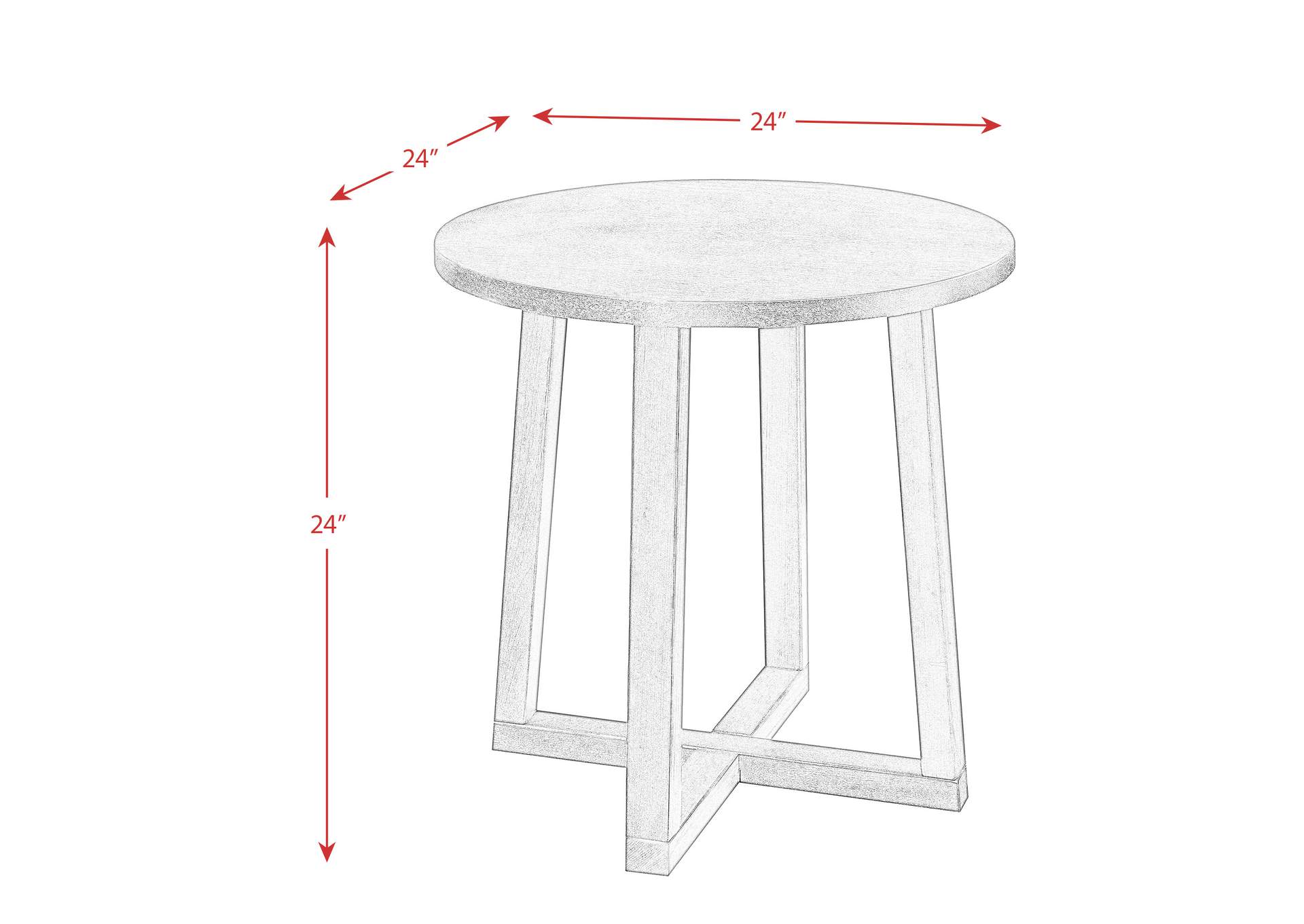 Industrial 3 Piece Occasional Table Set,Elements