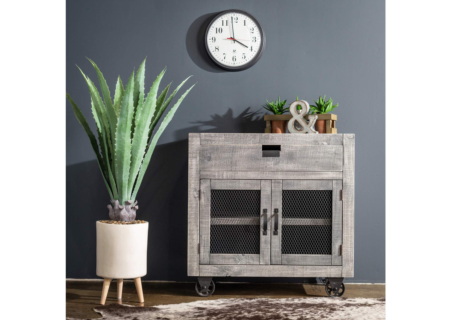 Industrial - Accent Chest Silver,Elements