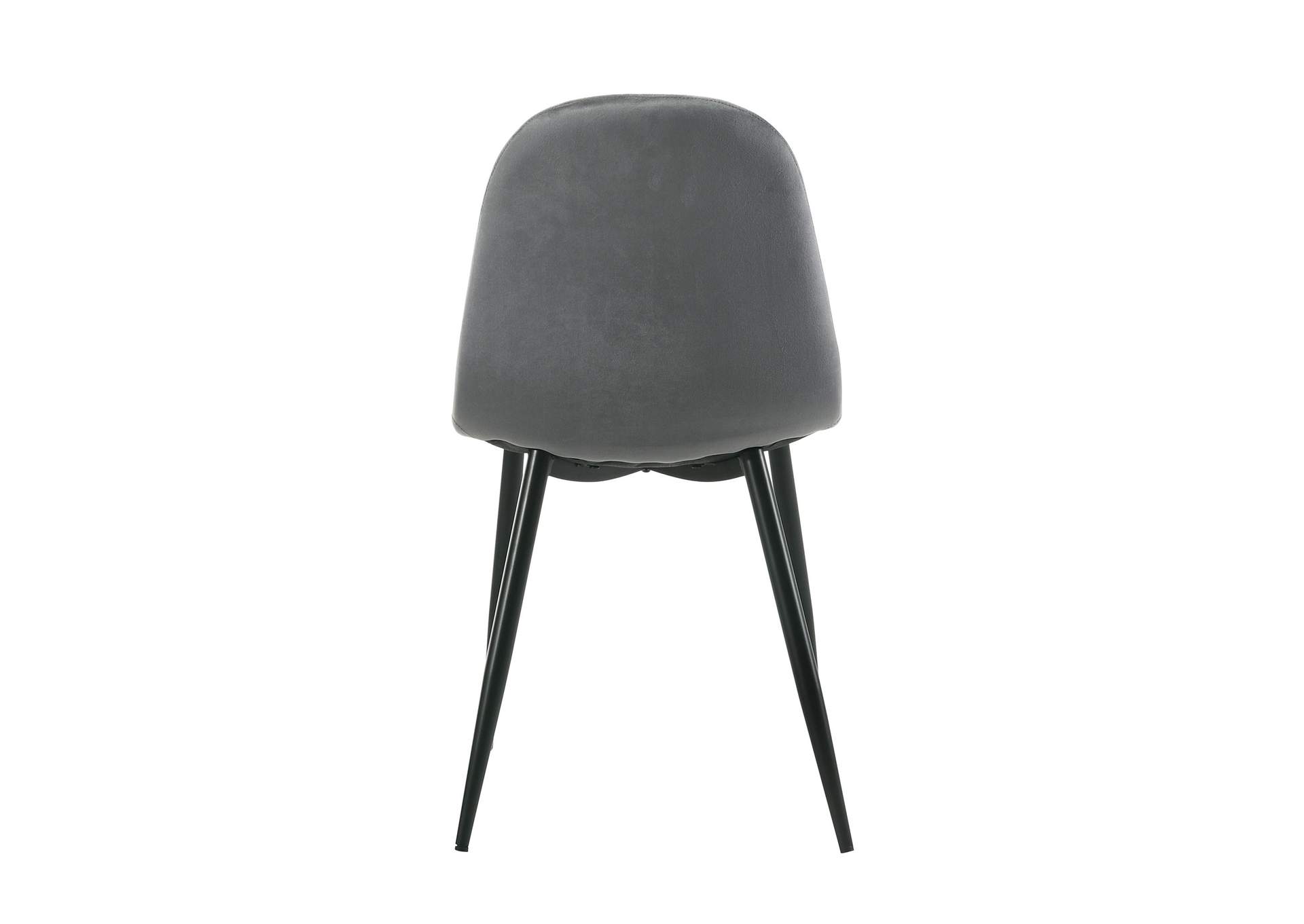 Isadora Side Chair In Dark Grey Velvet 2 Per Pack 3A,Elements